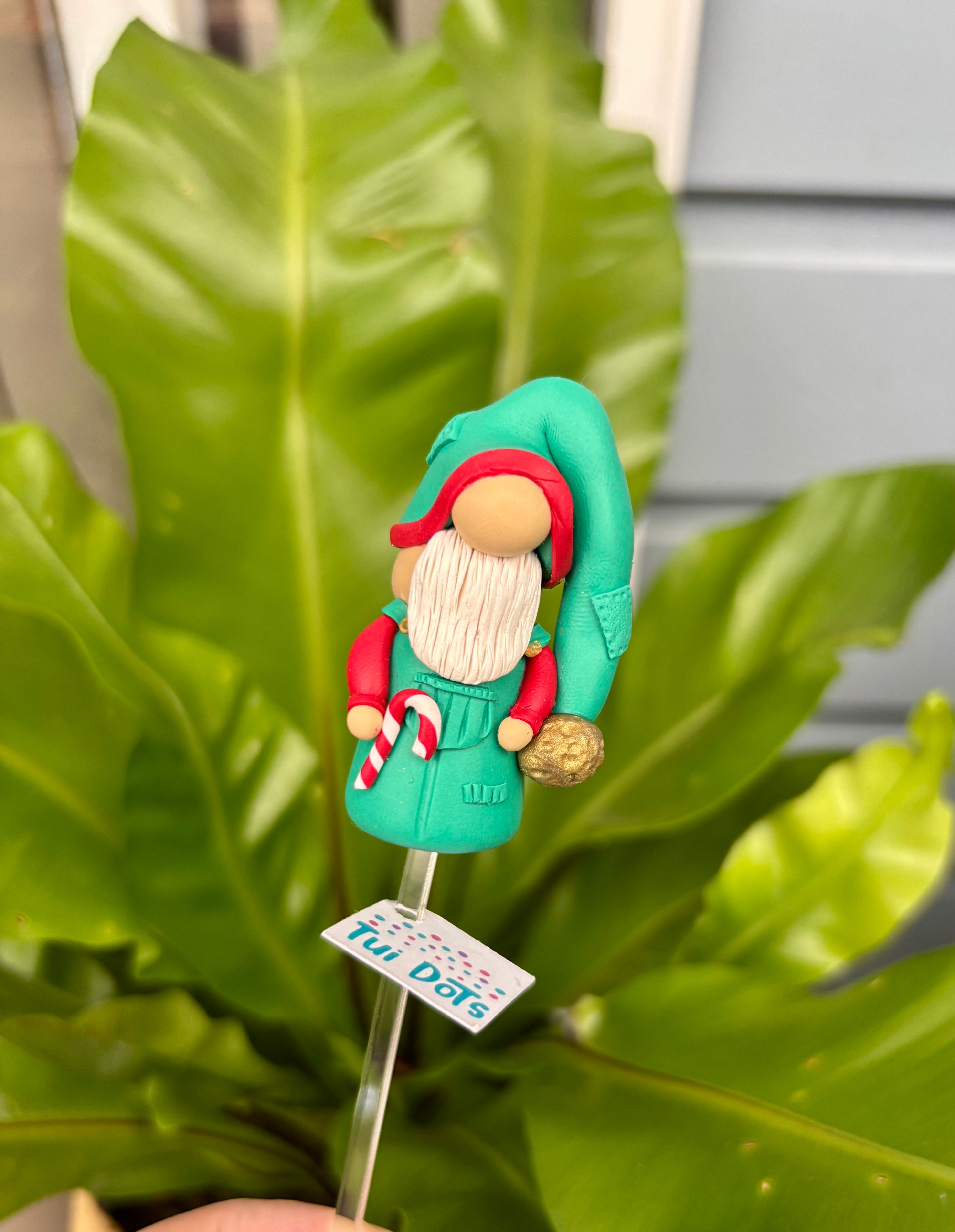 Christmas Tiny Gnome - Elf | Polymer clay gnome