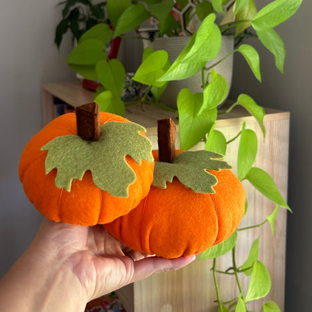 Pumpkin, felt decor, Halloween