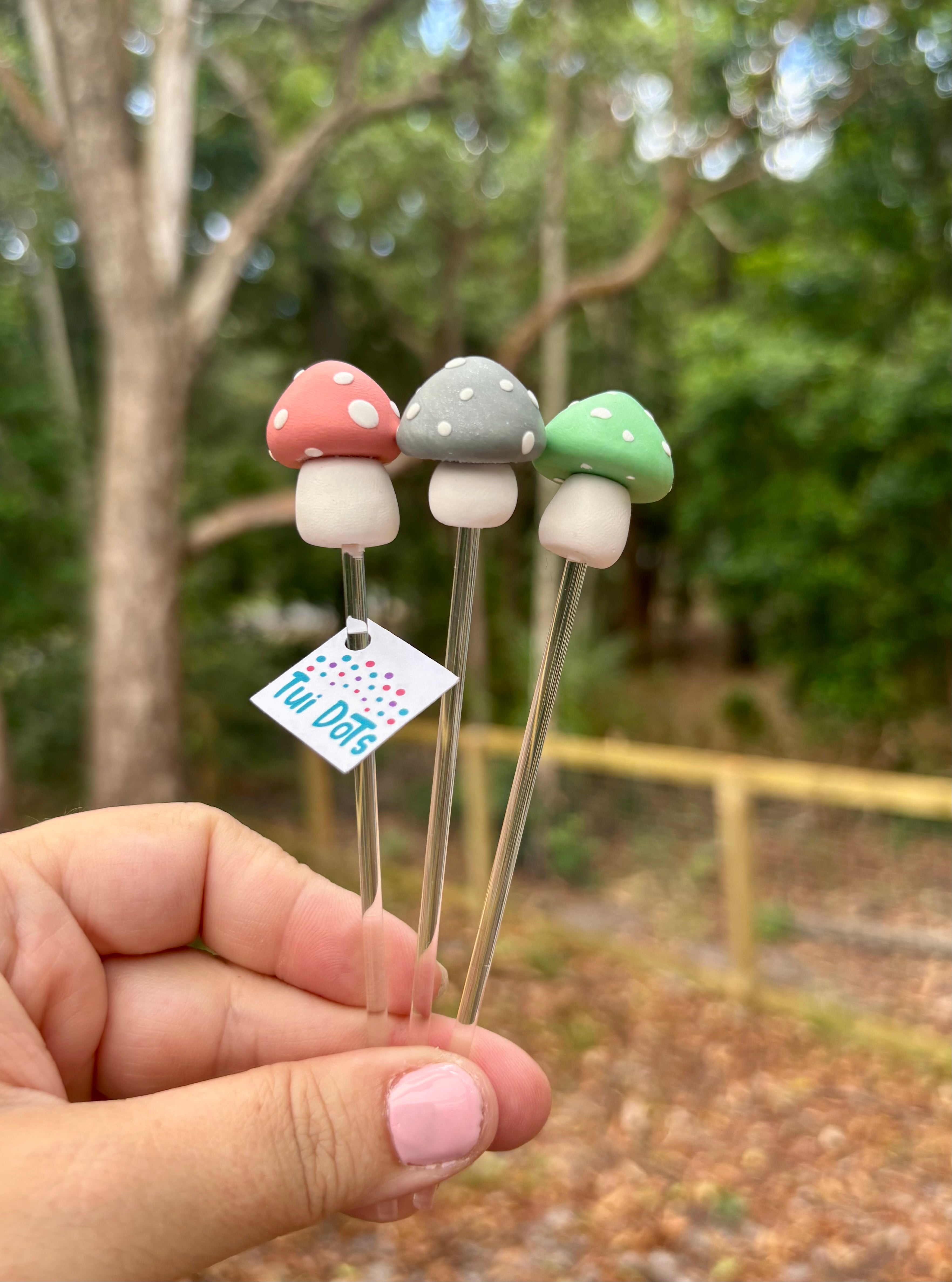Plant Pals - Mini mushies trio (Trio 1) | Polymer clay mushrooms