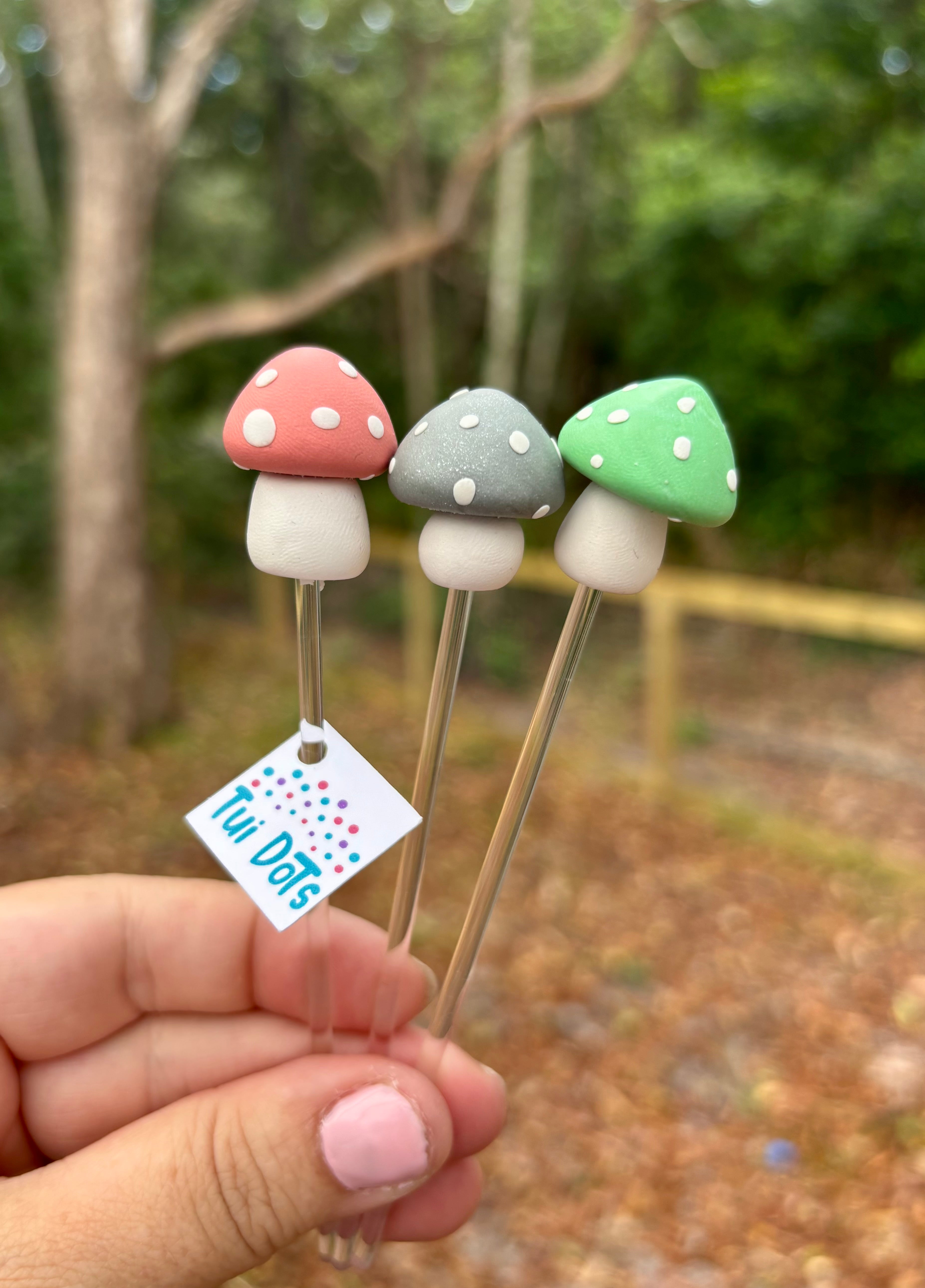 Plant Pals - Mini mushies trio (Trio 1) | Polymer clay mushrooms