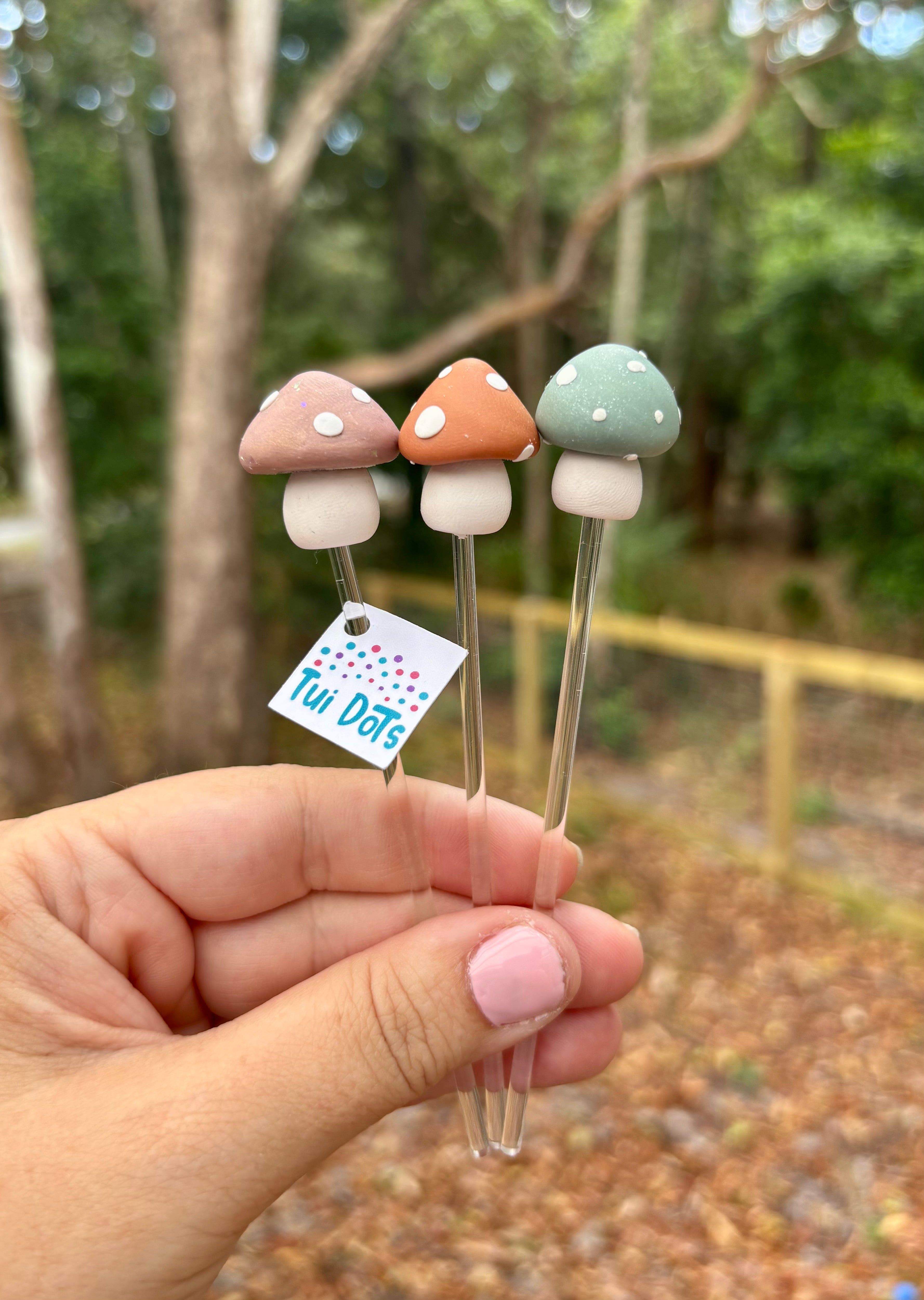 Plant Pals - Mini Mushies trio (Trio 2) | Polymer clay mushrooms