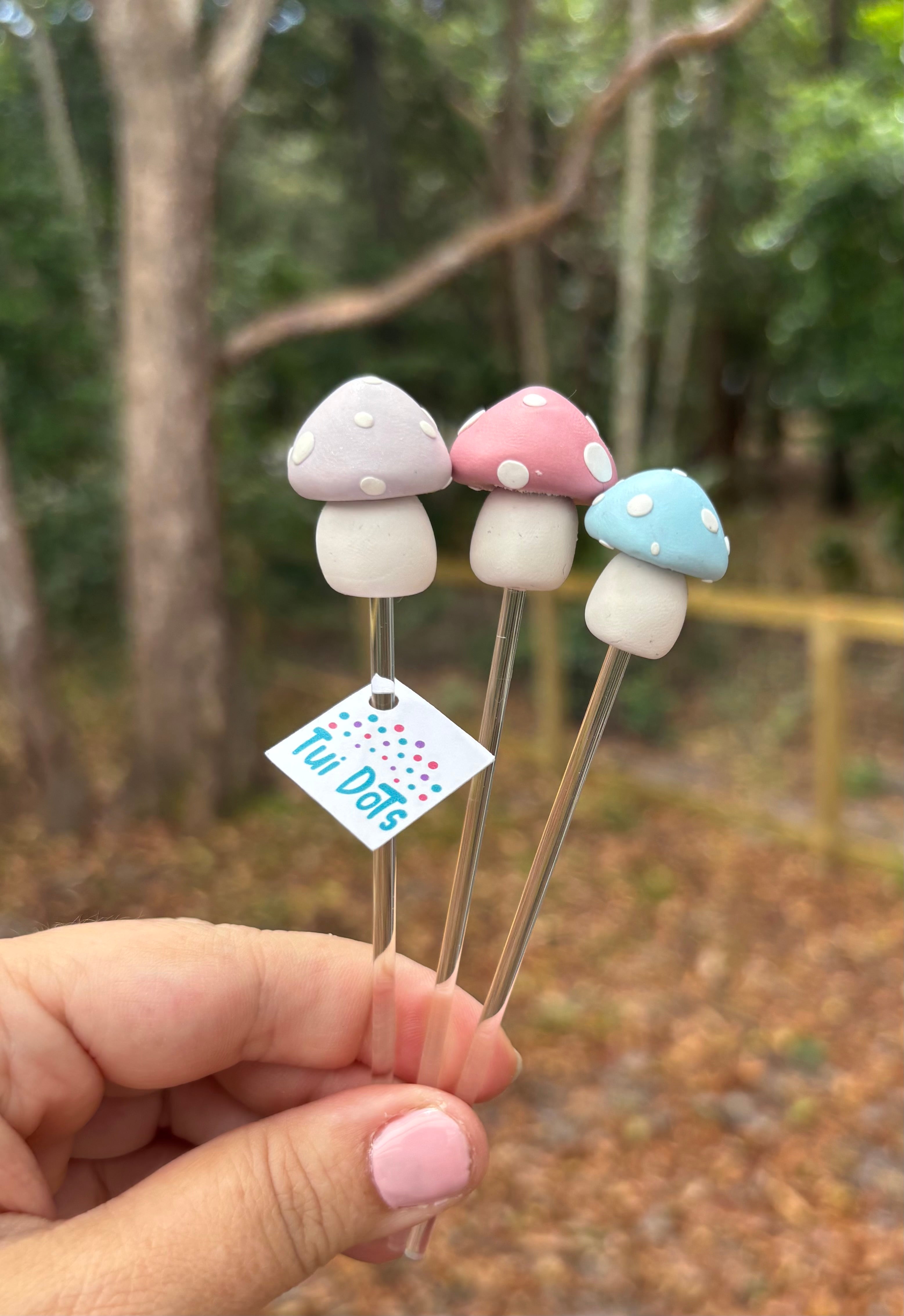 Plant Pals - Mini Mushies trio (Trio 3) | Polymer clay mushrooms