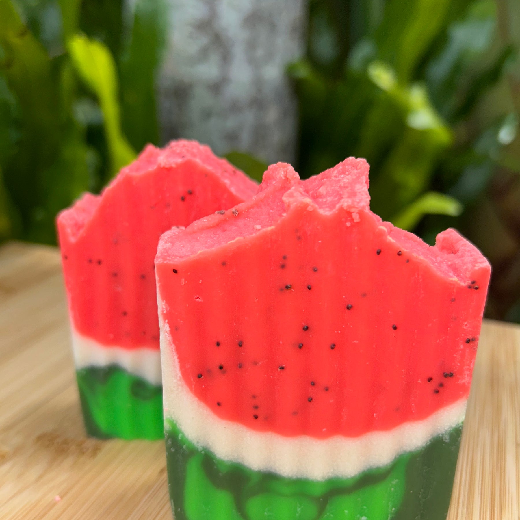 Fresh Watermelon Infused Soap | Exfoliating Poppy Seeds | Shea Butter | Natural Ingredients