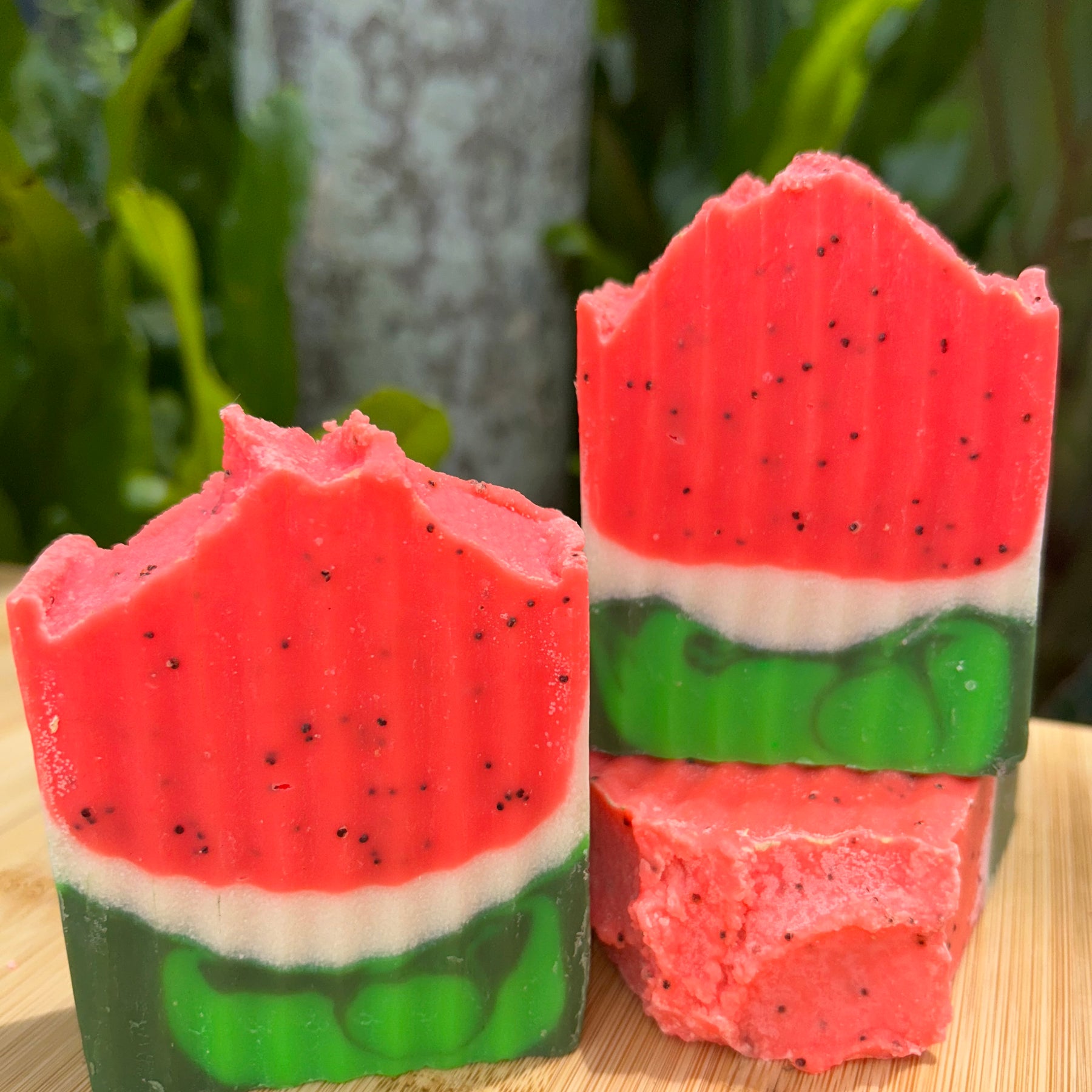 Fresh Watermelon Infused Soap | Exfoliating Poppy Seeds | Shea Butter | Natural Ingredients