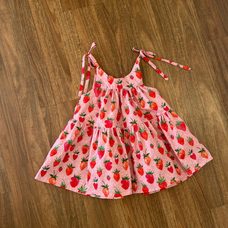 Strawberry Twirly dress , size 5