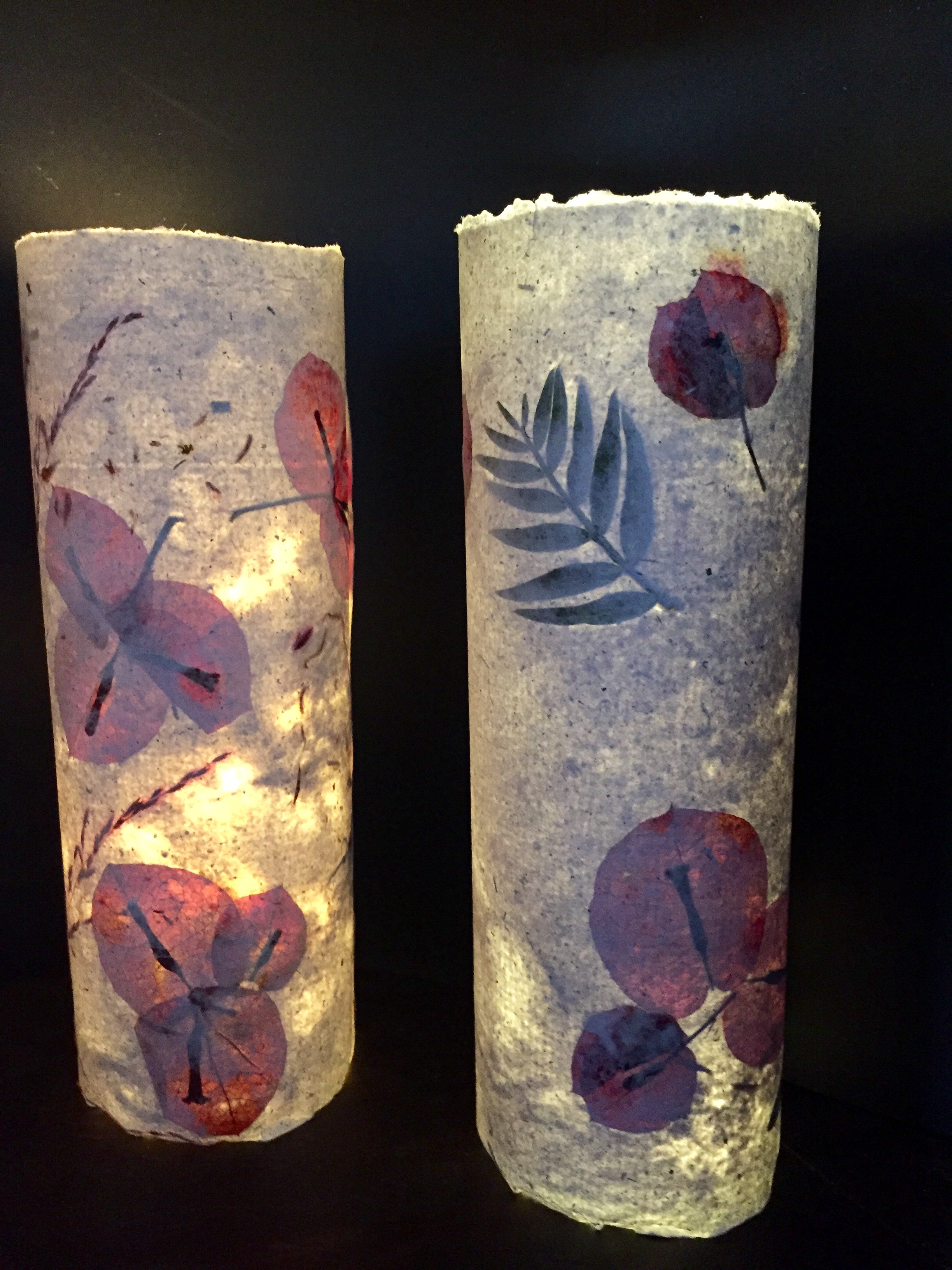 Handmade Paper Glass Light - Gift includes 1m fairy lights inside!