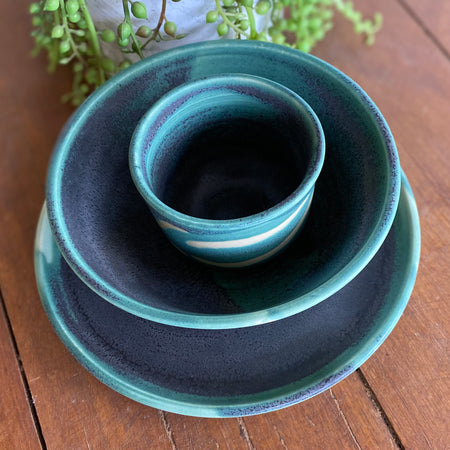 Dinner Set for 1|Ceramic|Handmade Pottery