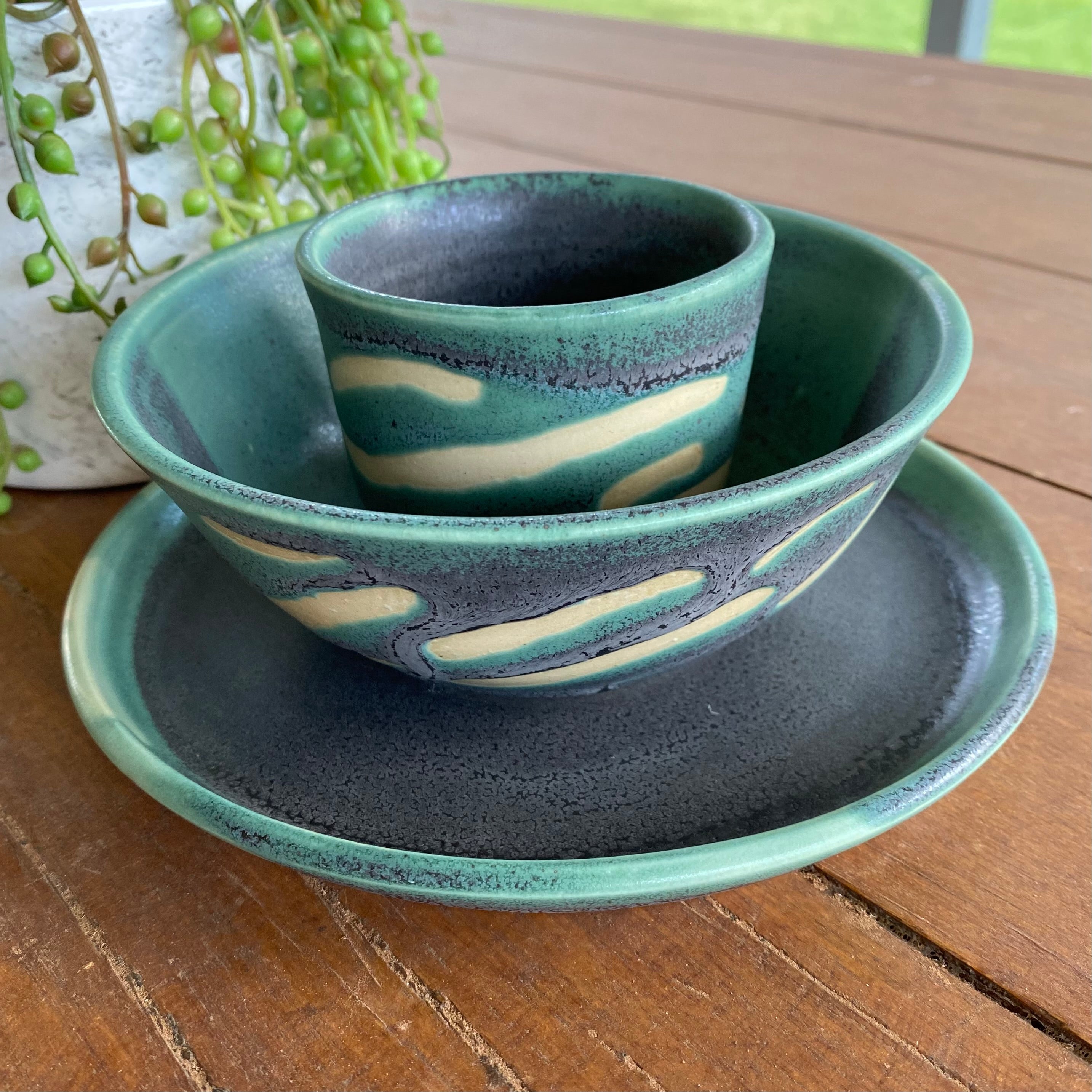 Dinner Set for 1|Ceramic|Handmade Pottery