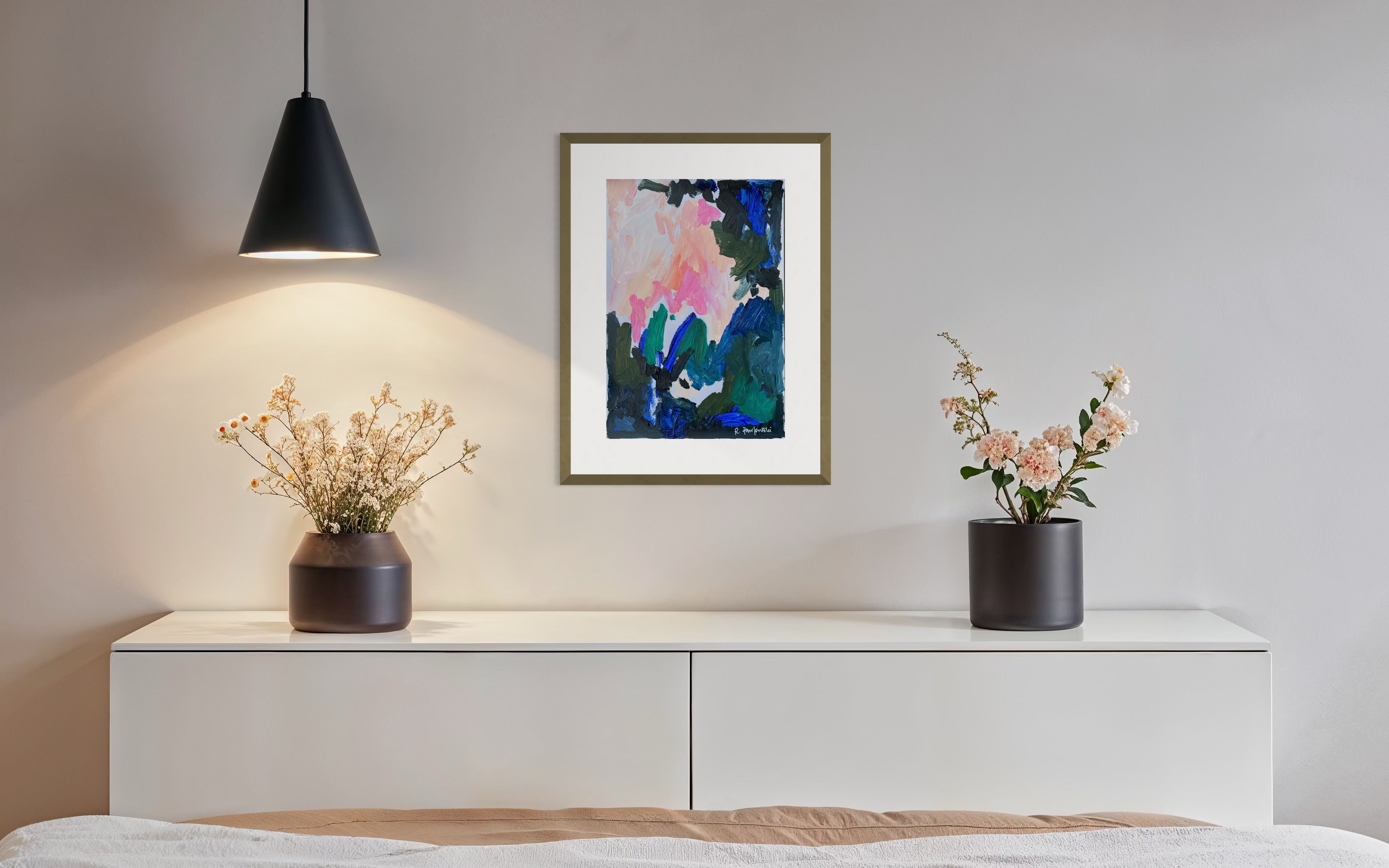 “Just Where I Am” A3 Original Abstract on Paper