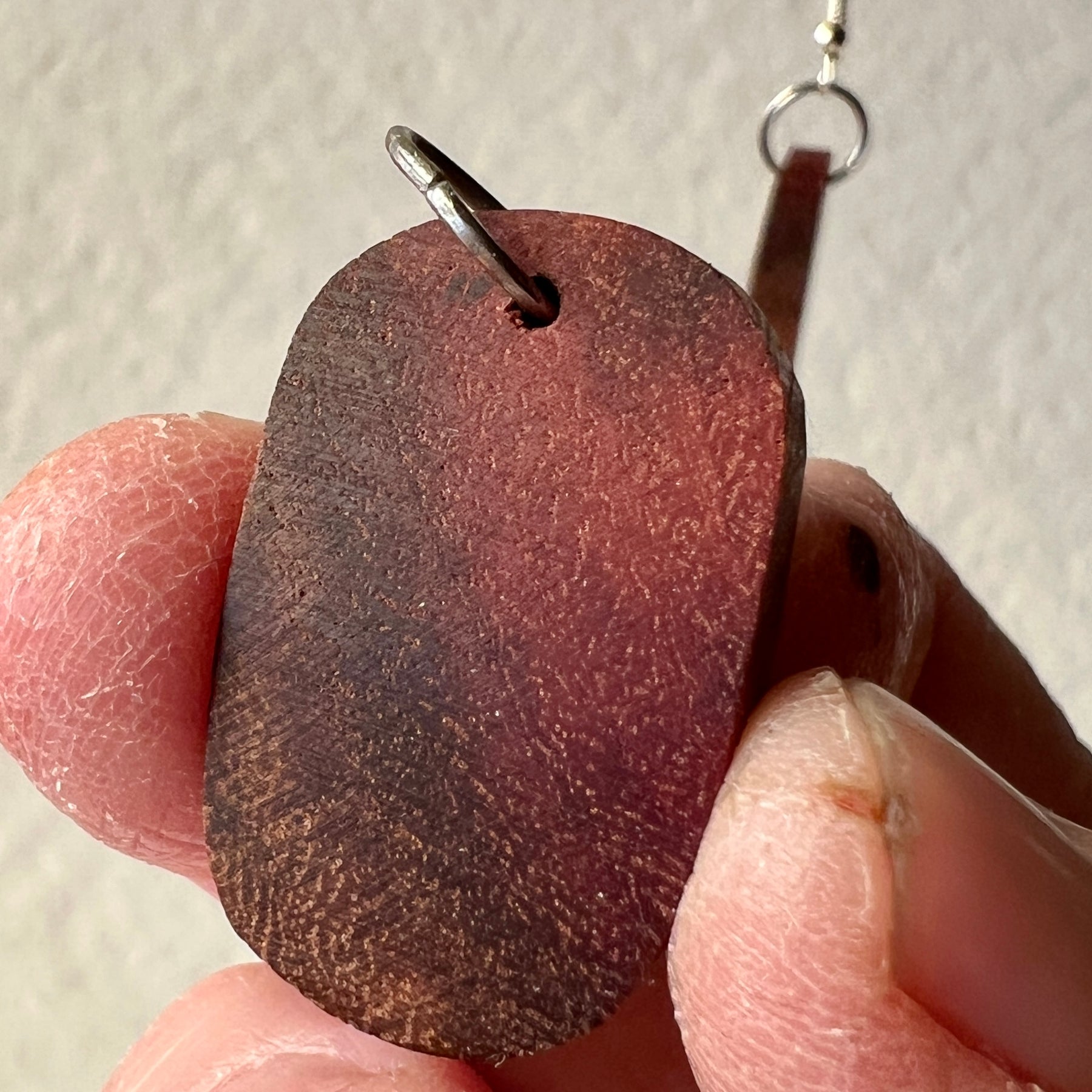 Unique Earrings Handmade from Recycled Timber