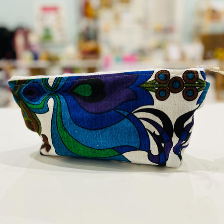 gorgeous vintage barkcloth purse