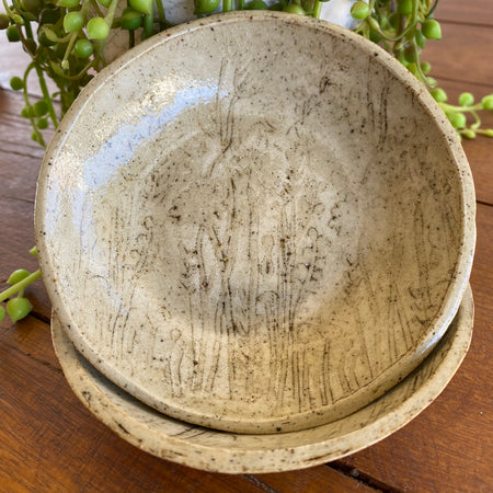 Set of 2 Handcrafted Ceramic Bowls|Handmade Pottery