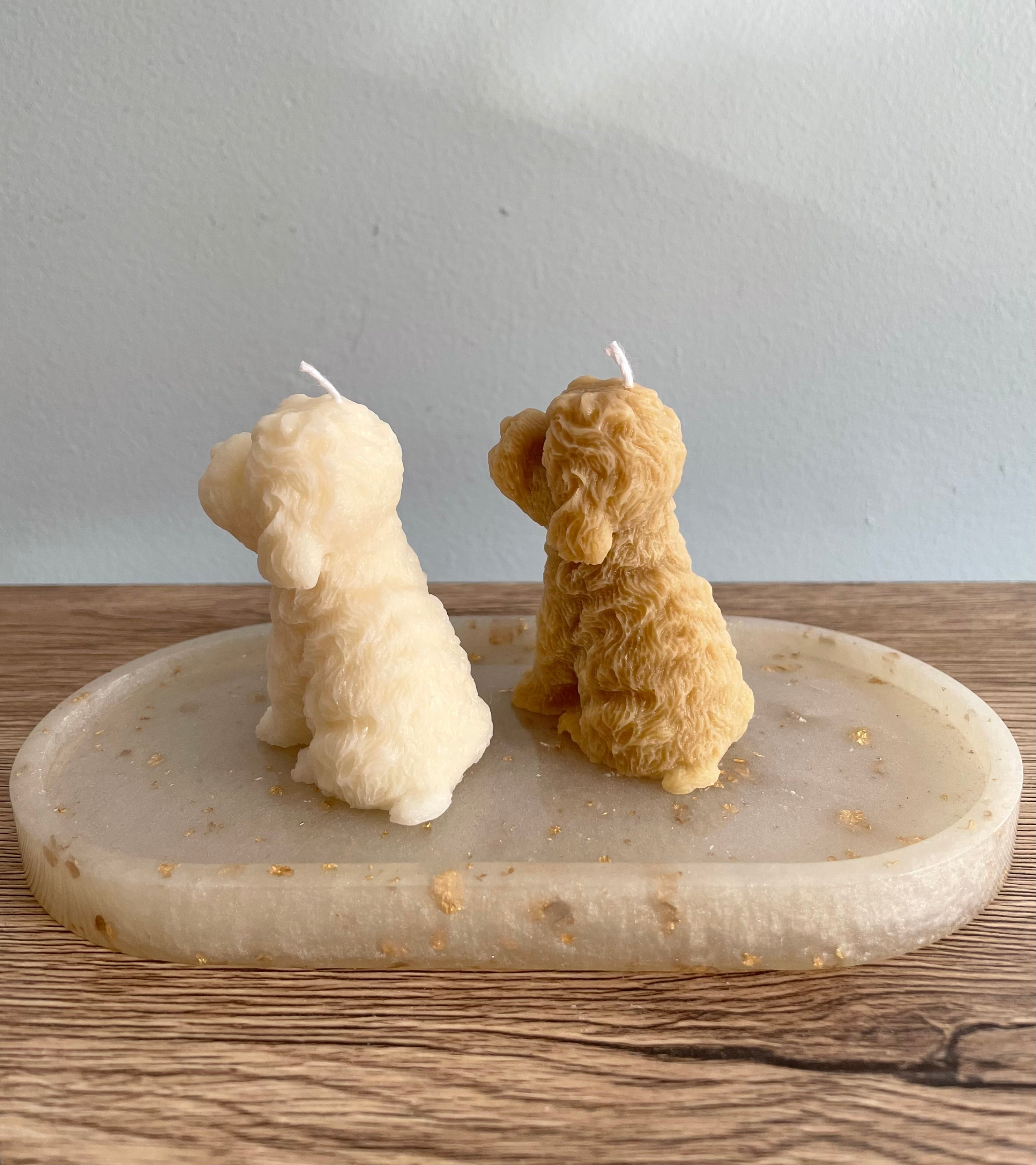 Small Cavoodle Pillar Candle | Custom Dog Candle