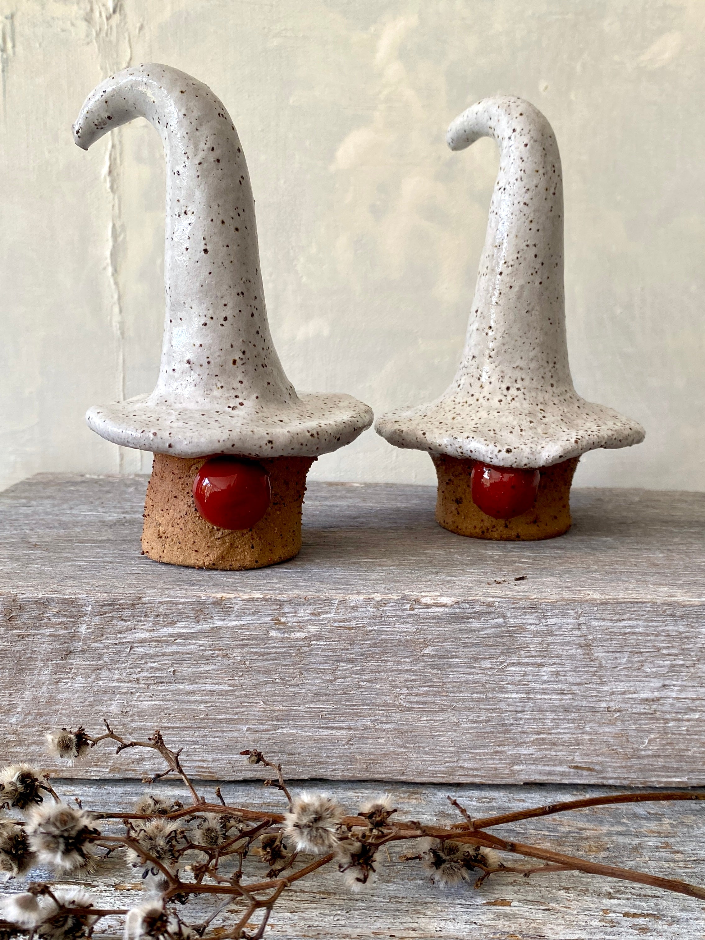 Nordic Ceramic Christmas Gnome with White hat 25-1212