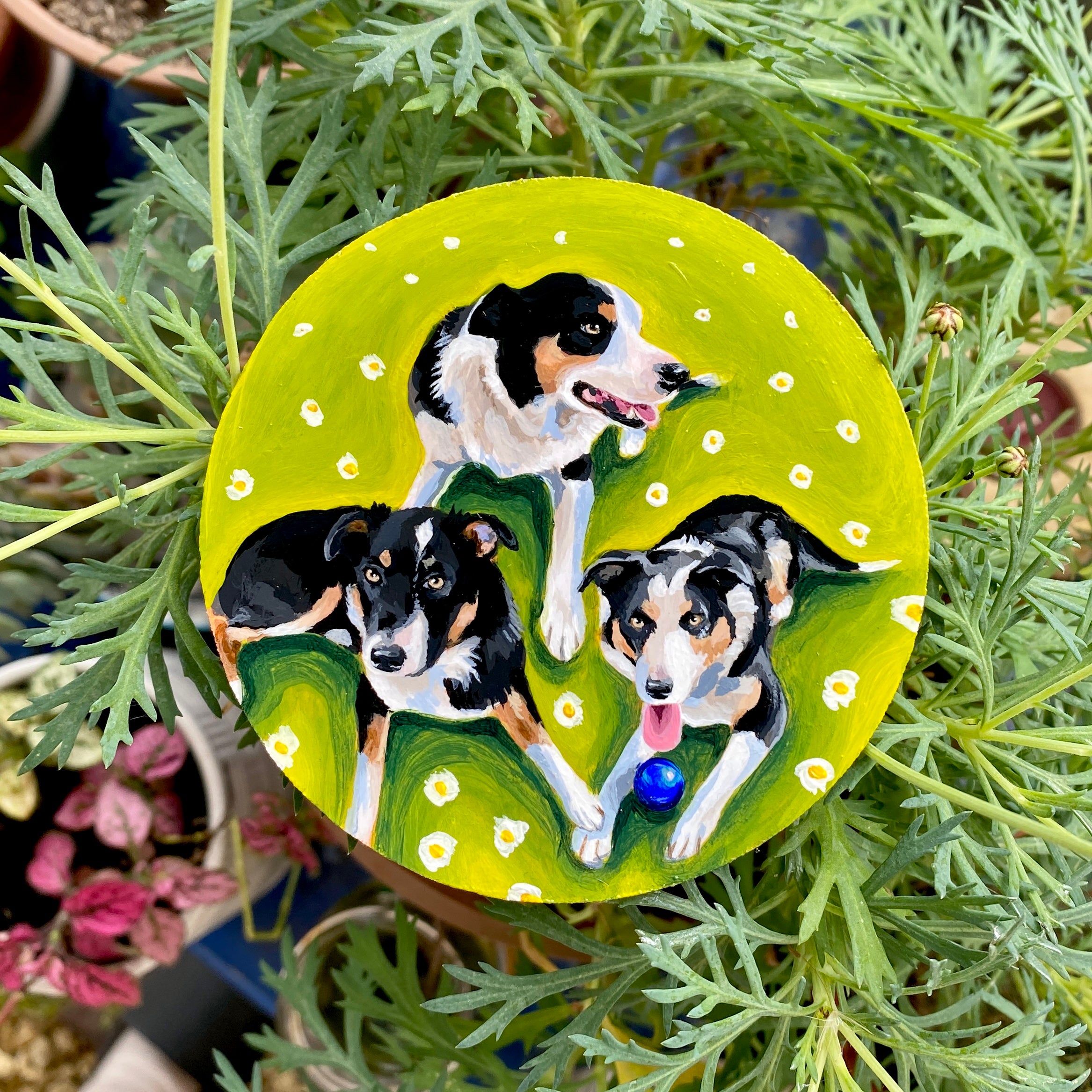 Personalised Hand Painted Pet Portrait Fridge Magnet