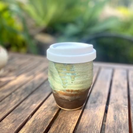 Travel Cup: Burly Head | Wheel Thrown Ceramic Cup