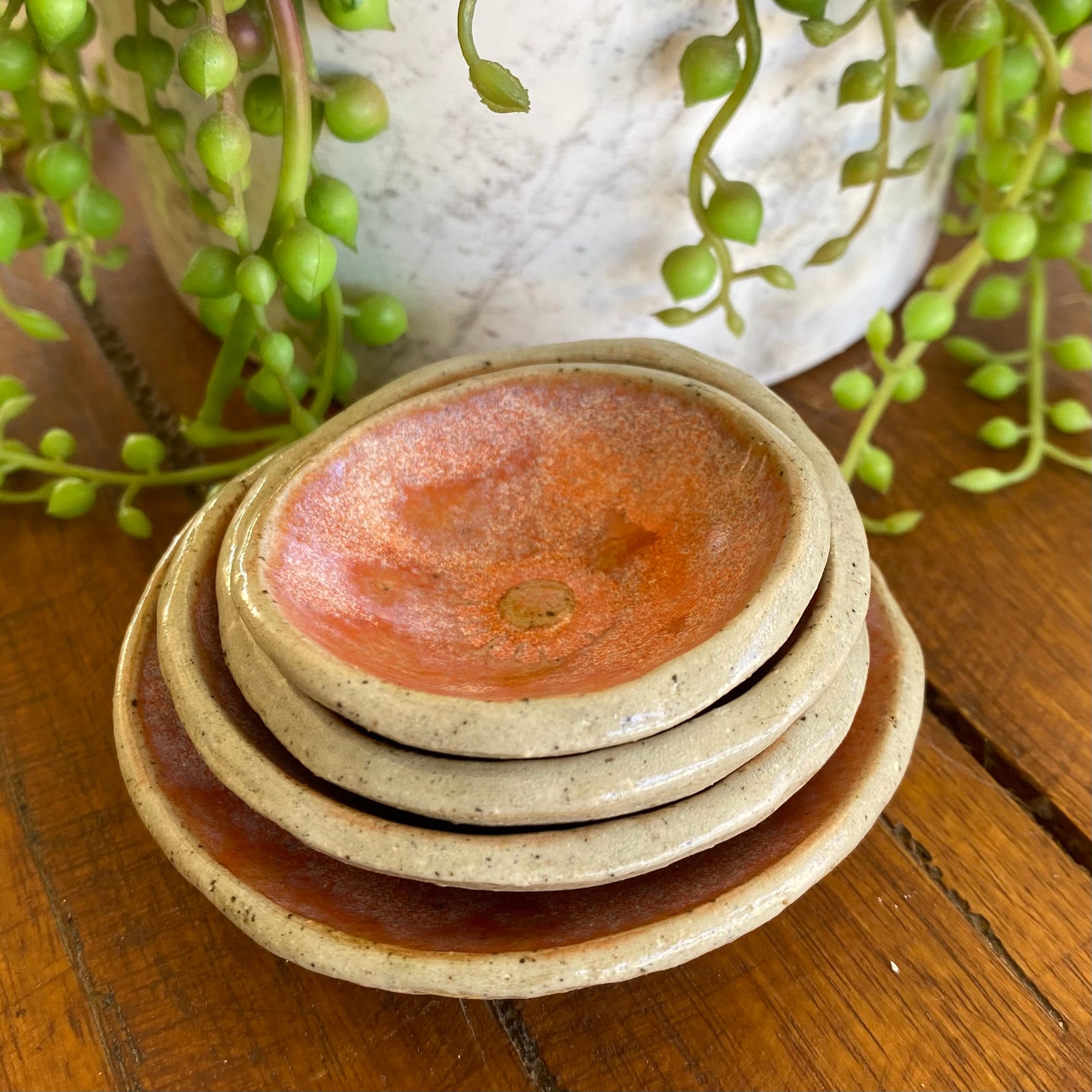 Condiment Dish Set|Stackable|Handcrafted Pottery