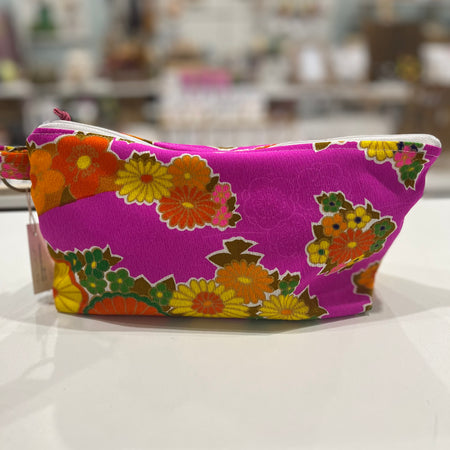 Gorgeous vintage chrysanthemum fabric - free shipping -violetclothing