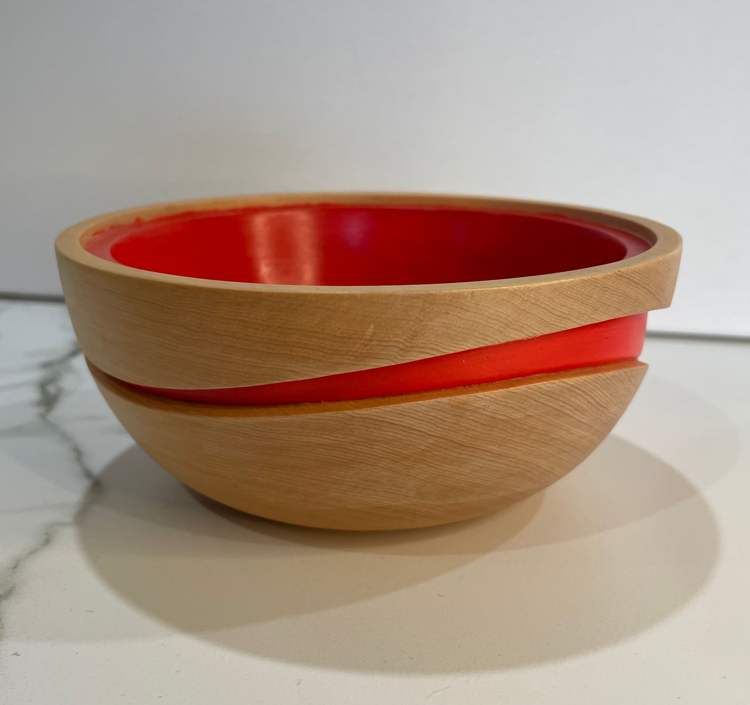 Handmade Wave bowl within a bowl | Kauri Pine Bowl