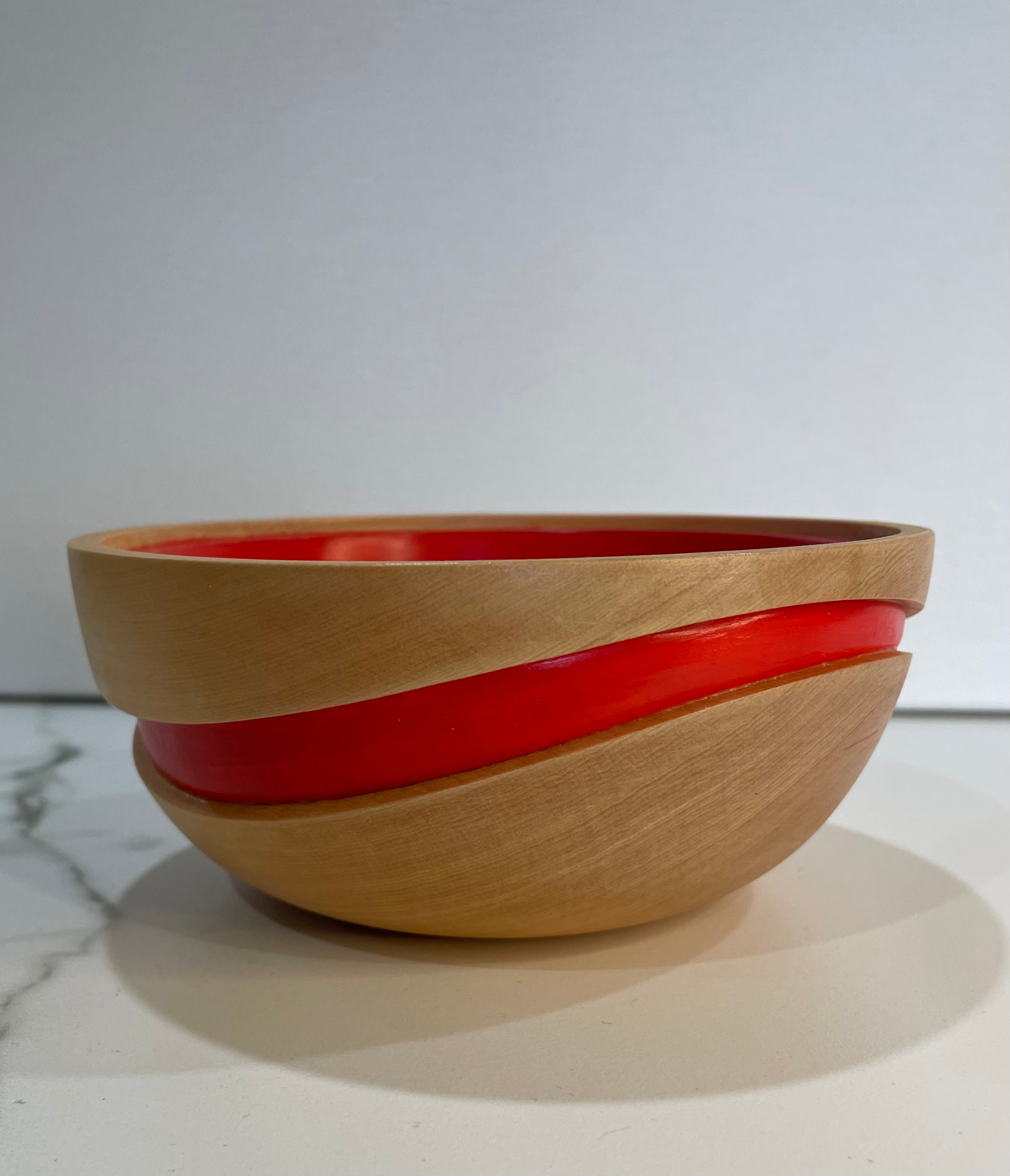Handmade Wave bowl within a bowl | Kauri Pine Bowl