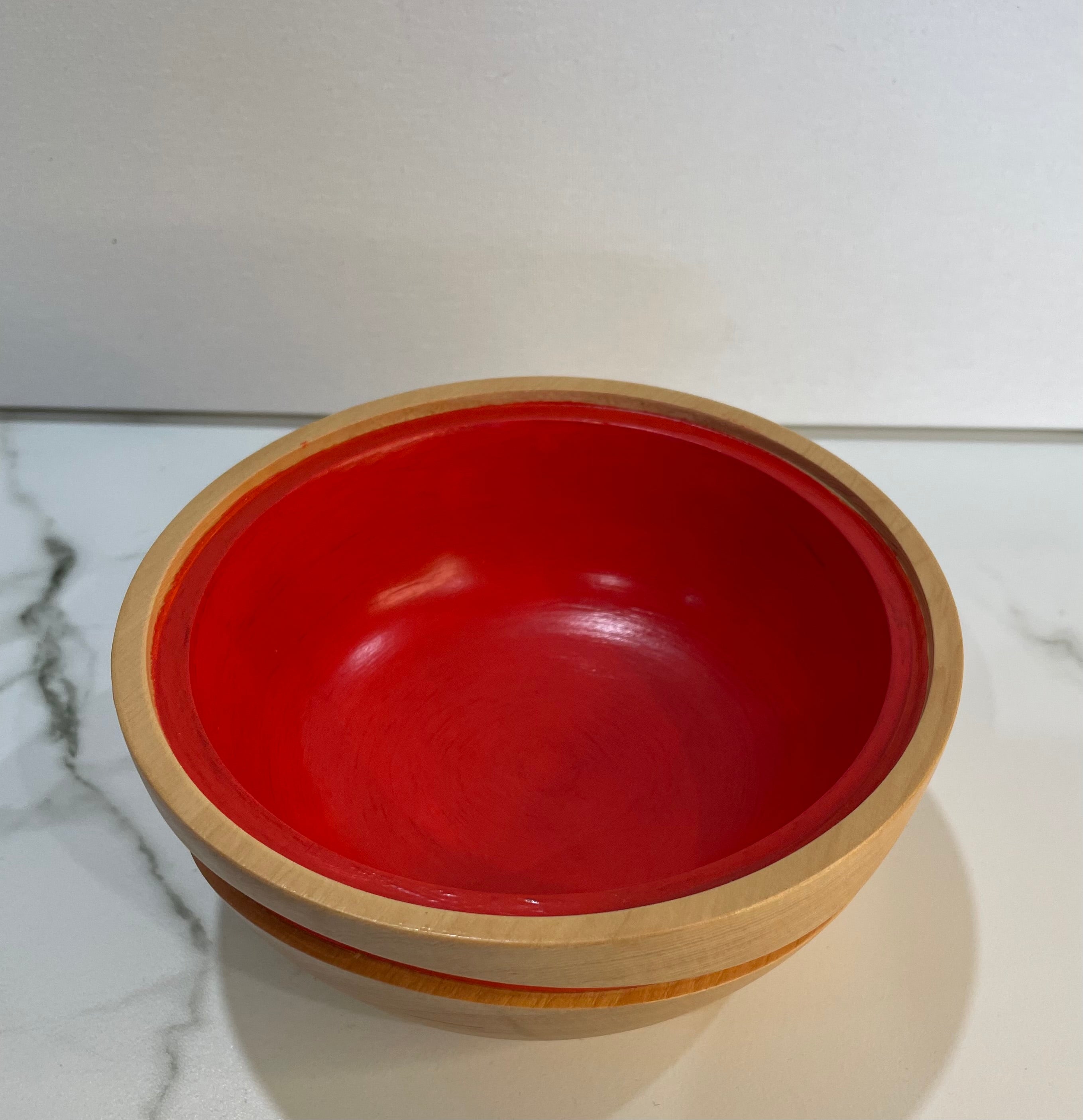 Handmade Wave bowl within a bowl | Kauri Pine Bowl