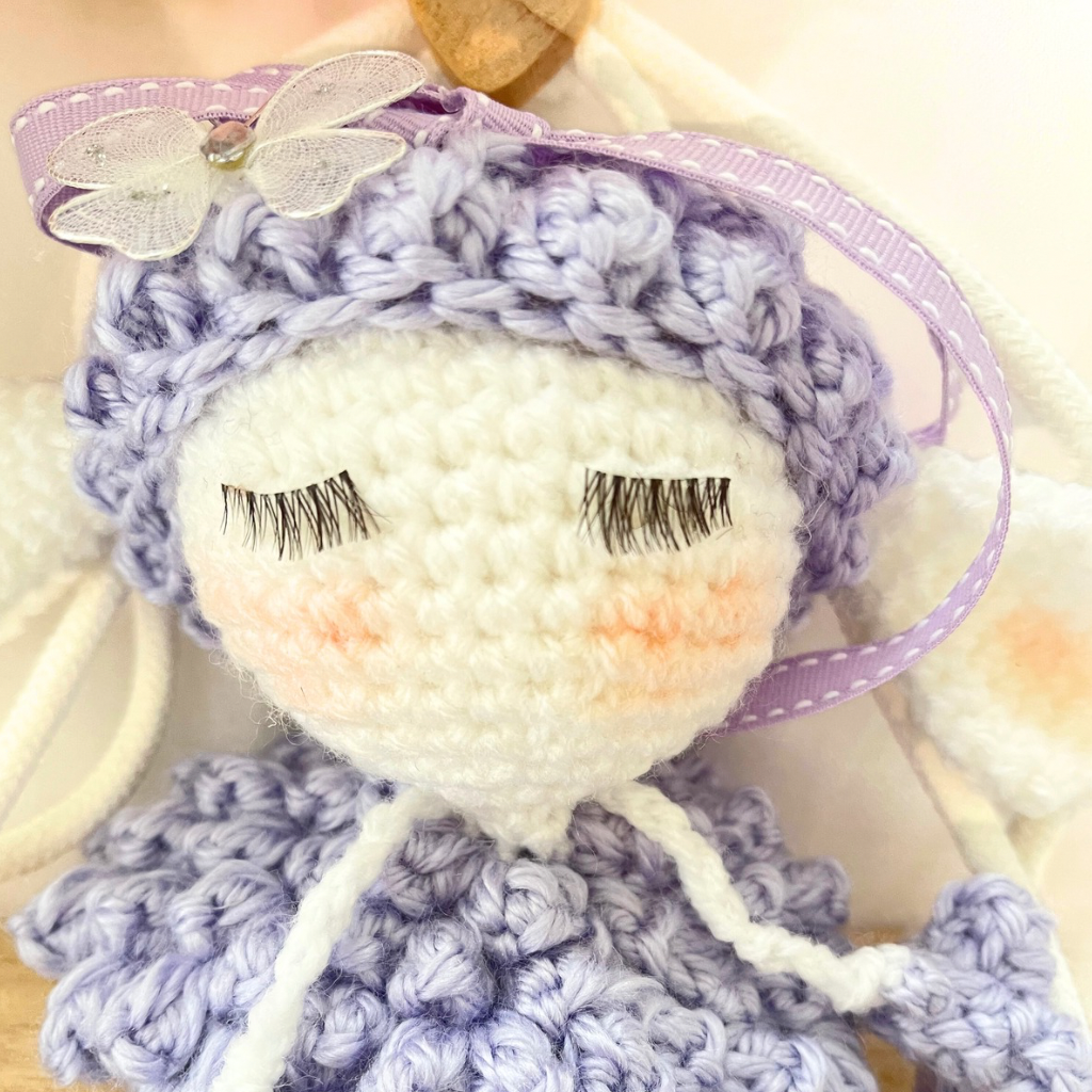 Crochet Lamb Wall Hanging, Nursery Decor, Baby Room Wall Hanging