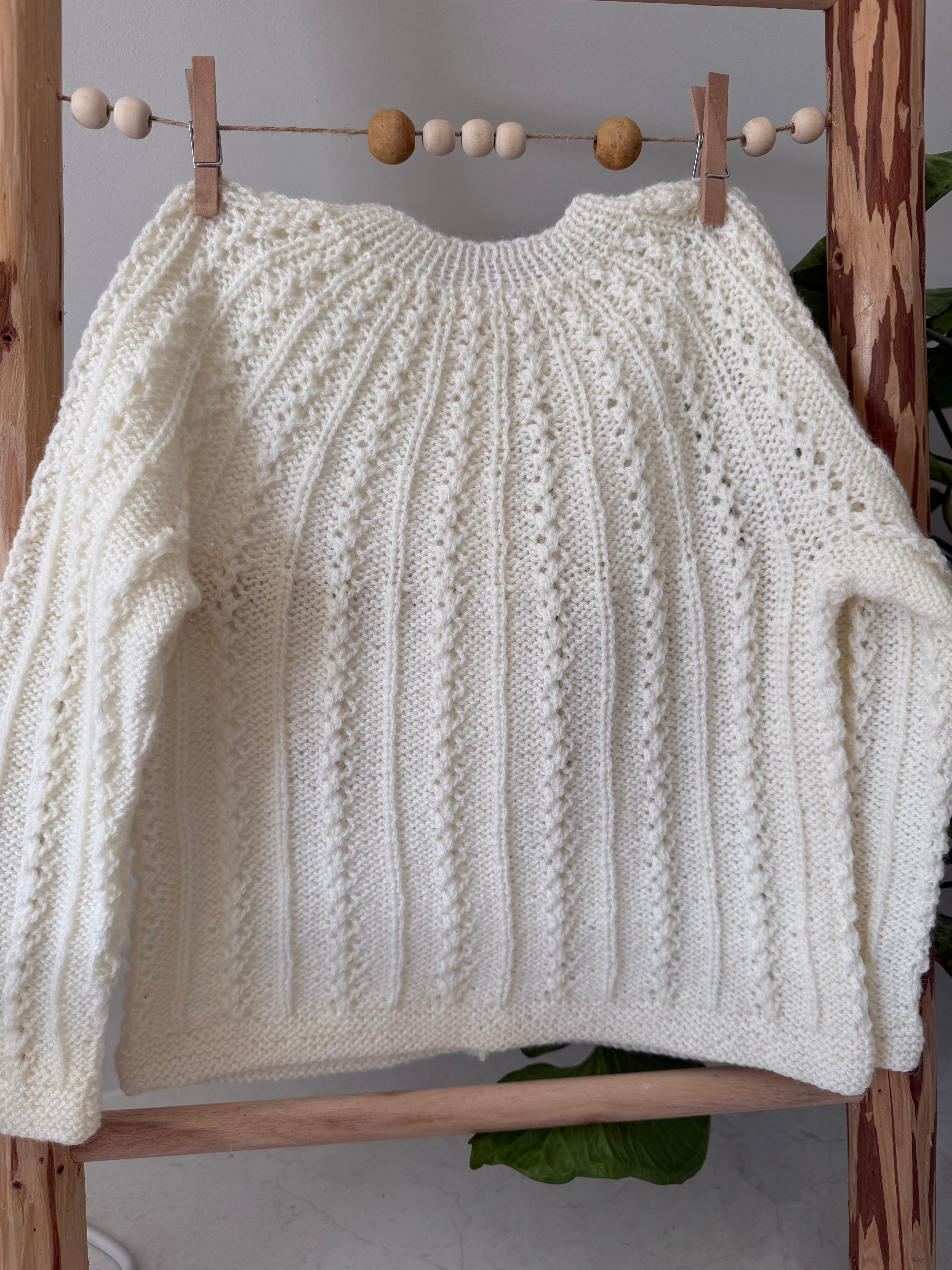 Cream Cardigan, Size 3 years