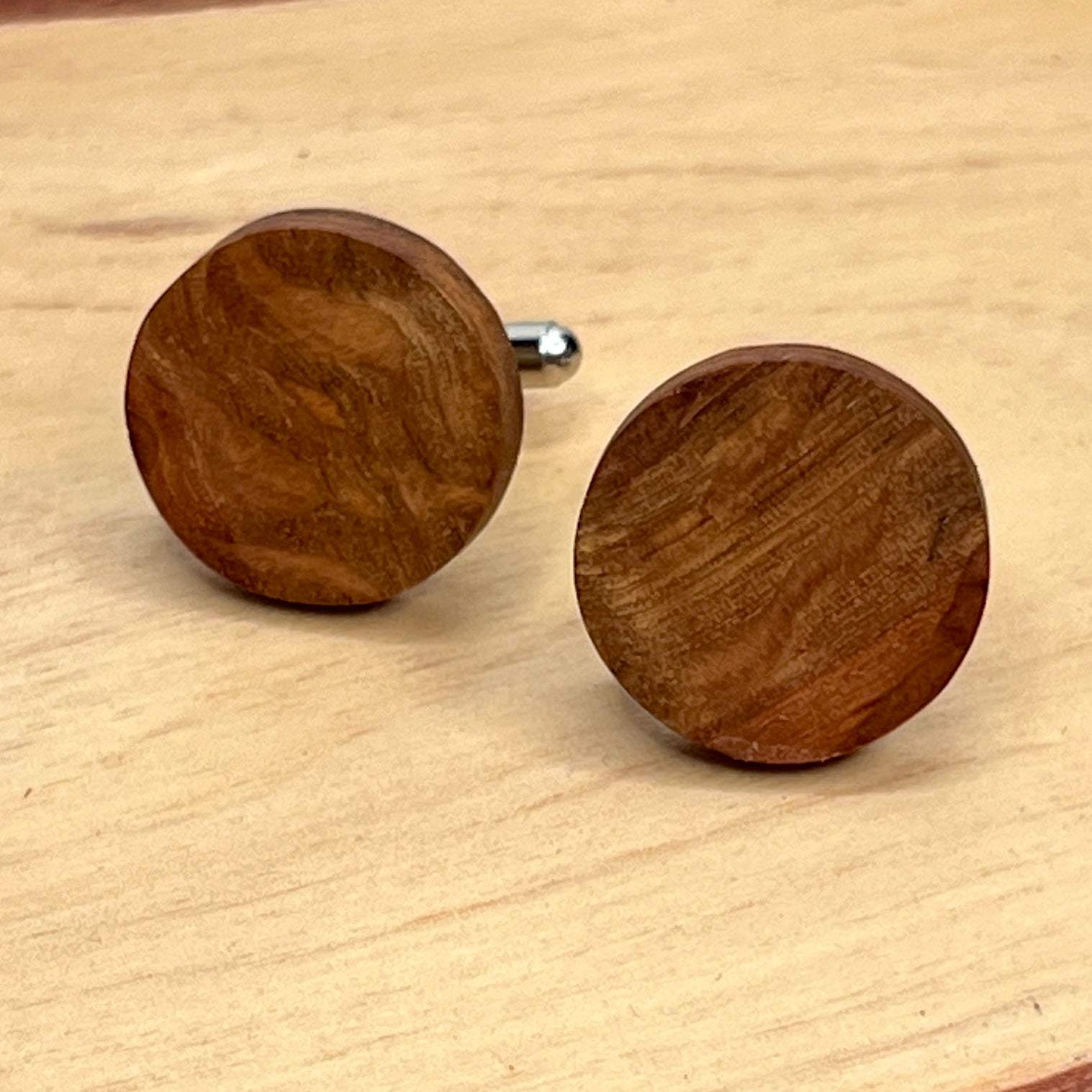 Unique Wooden Cufflinks - Handcrafted from Recycled Timber | Wedding Cufflinks