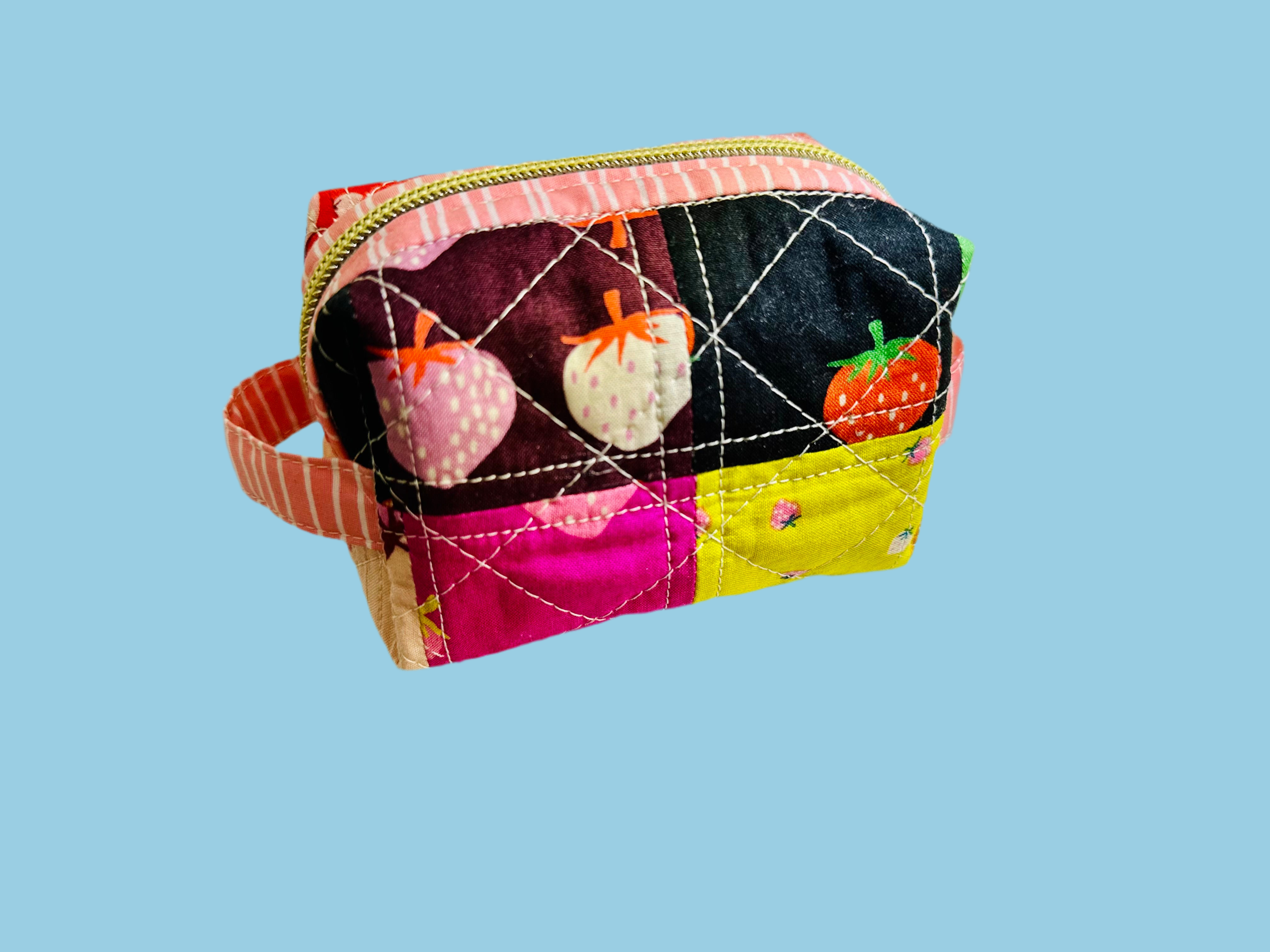 Limited Edition Ruby Star quilted Small box pouch