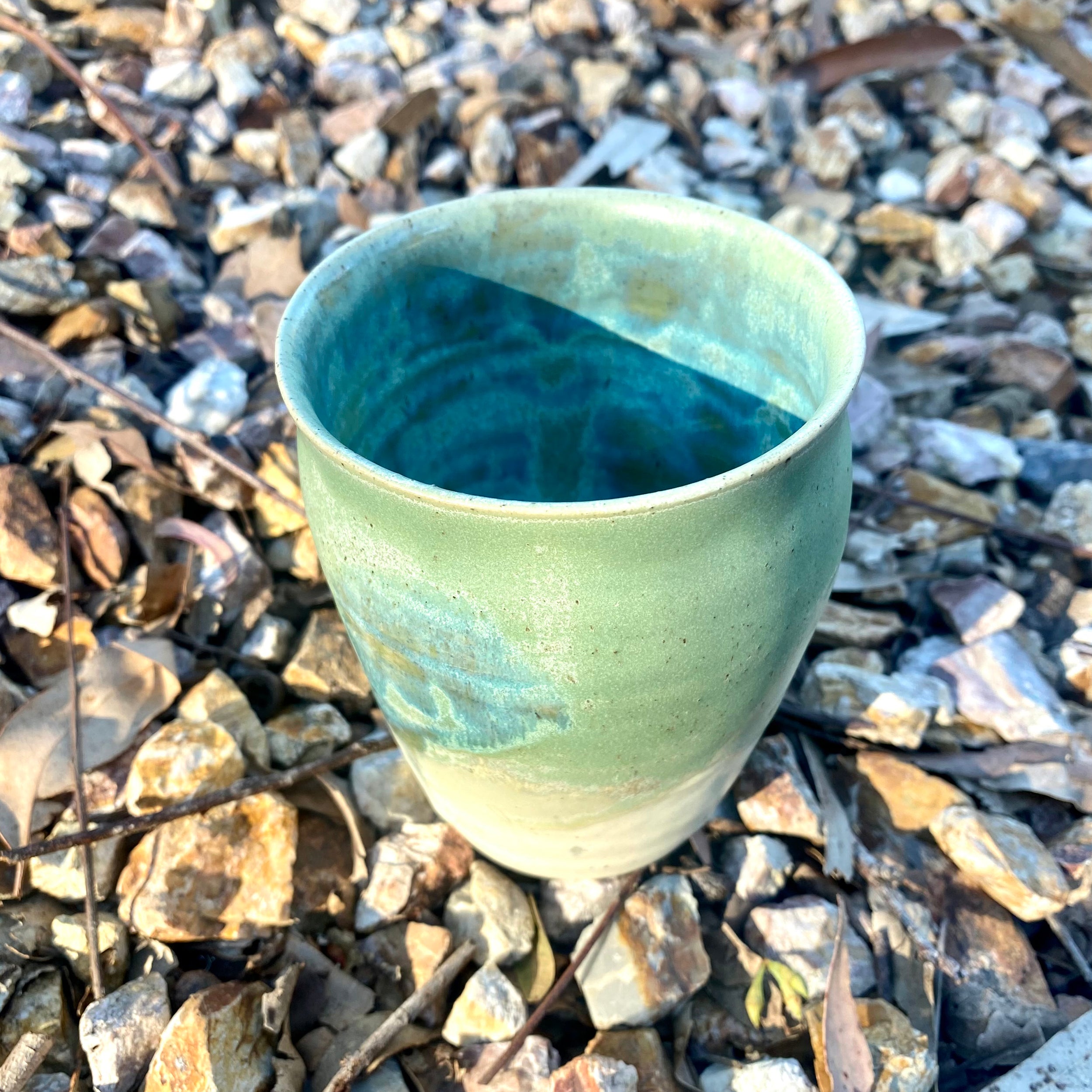 Travel Cup: Sea Salt | Wheel Thrown Ceramic Cup