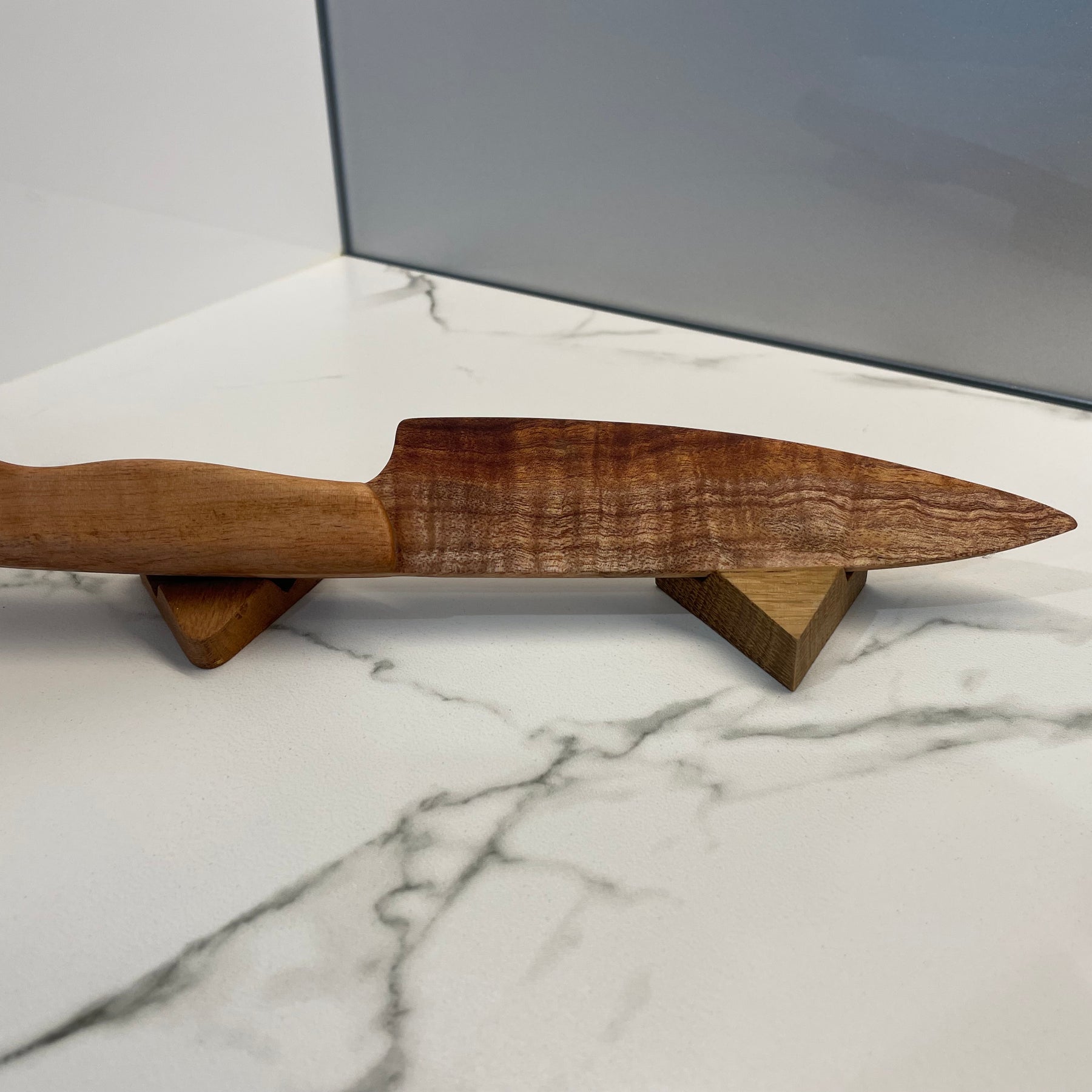 Handmade Wood Cake knife and 2 matching cake forks | Blackwood Cake Set