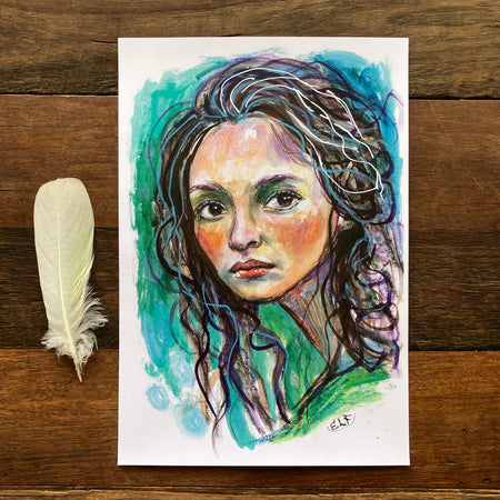 Elf. Original Sketch A4 print.