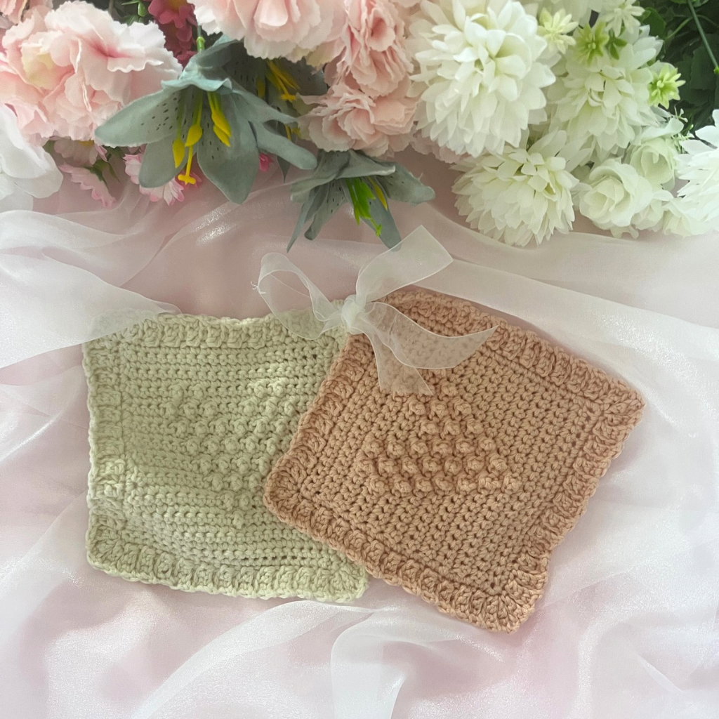 Handmade Crochet Teddy Bear Gift Set - Crochet Baby Gift Pack