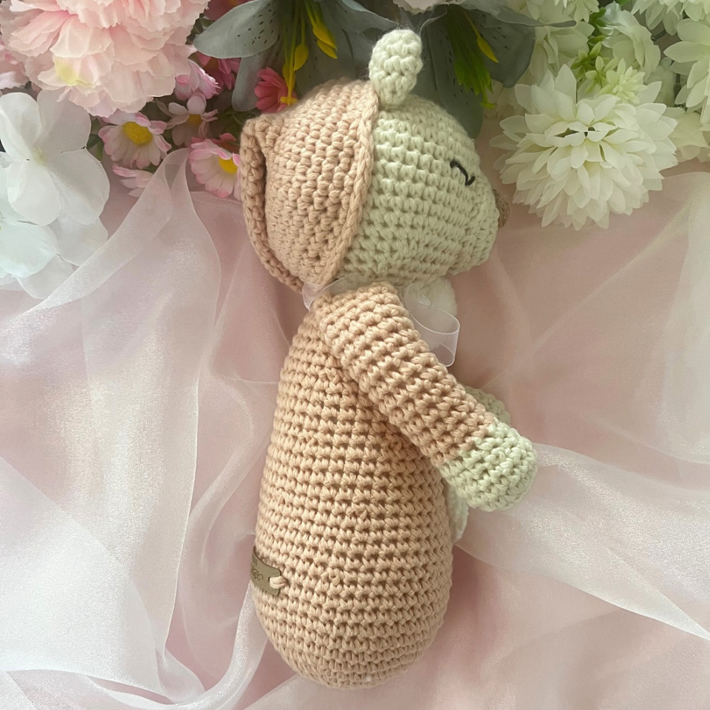 Handmade Crochet Teddy Bear Gift Set - Crochet Baby Gift Pack