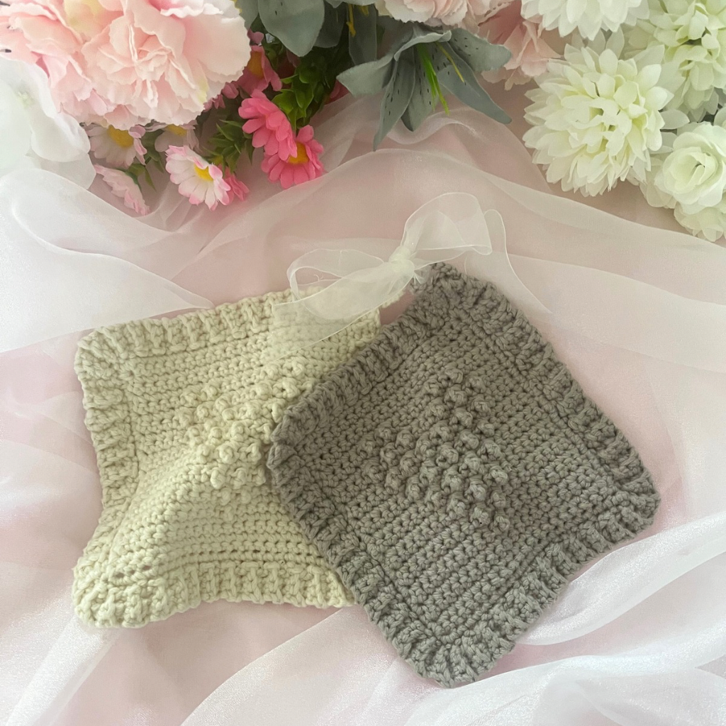 Handmade Crochet Teddy Bear Gift Set - Crochet Baby Gift Pack