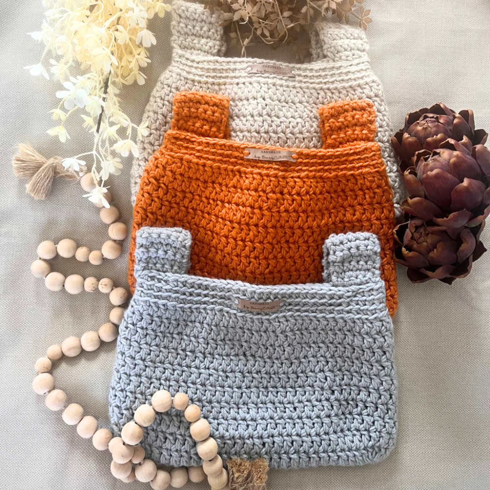Crochet Baby Bag - Stroller Bag - Pram Bag