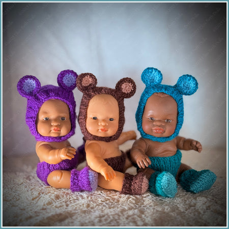 21cm Doll Outfit - Teddy Bear