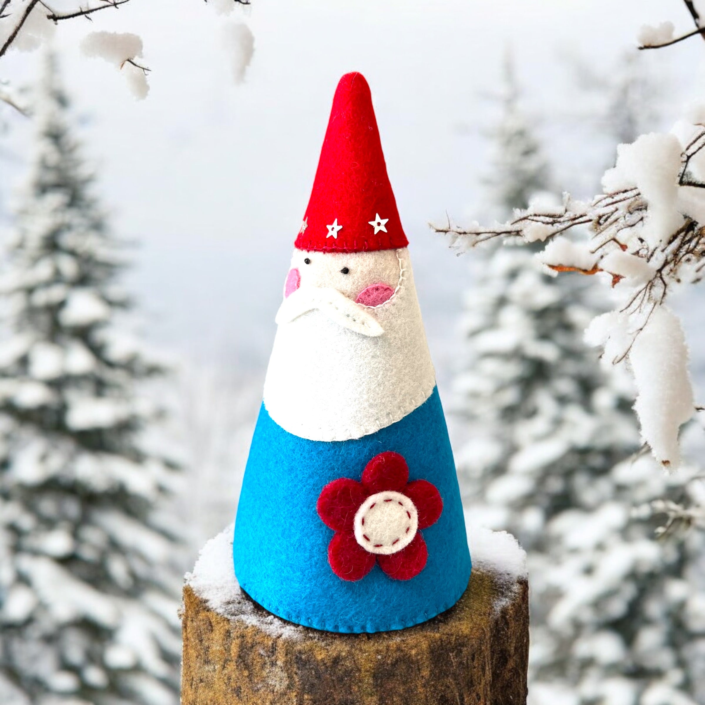 Handmade Scandinavian Santa Christmas Ornament