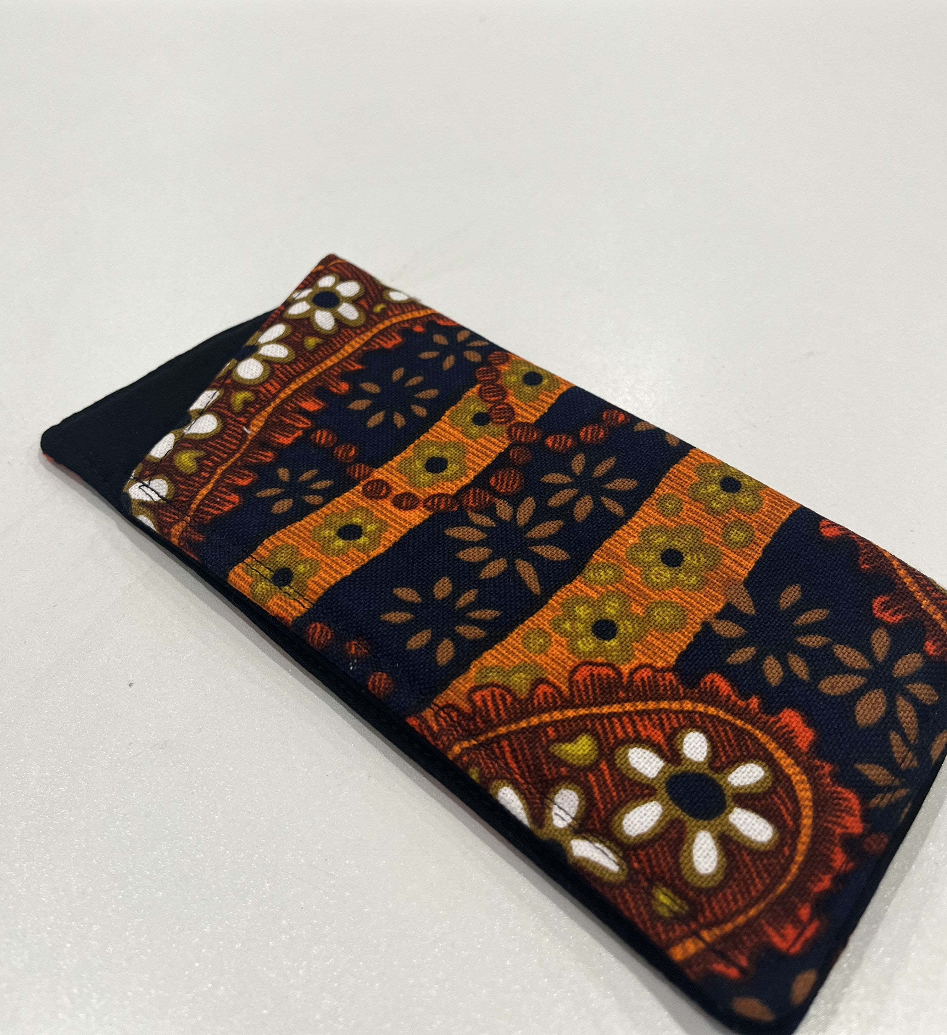 gorgeous black paisley vintage fabric sunglasses pouch - violetclothing - free postage