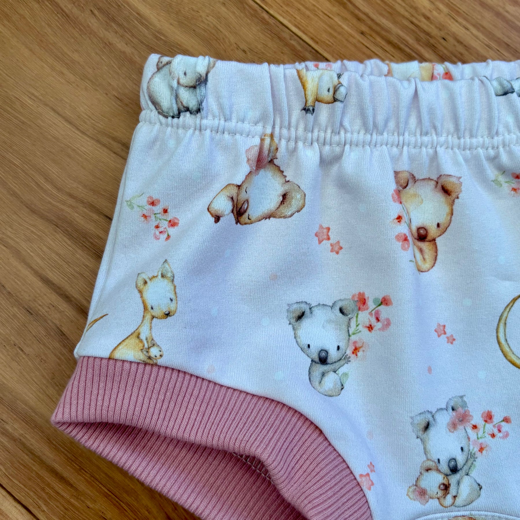 Baby Summer Shorties Set - Pink Platypuses Wombats