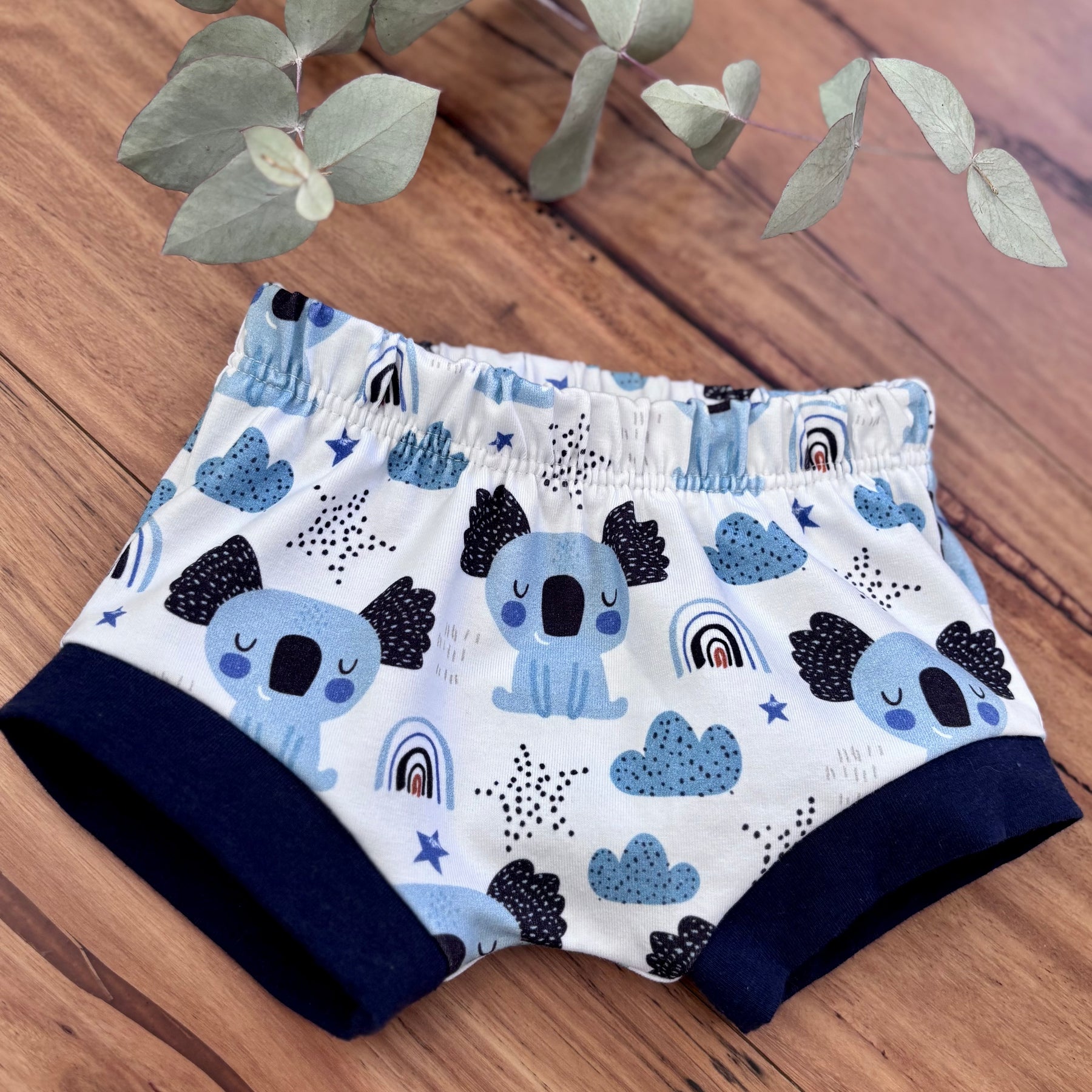 Baby Summer Shorties Set - Blue Koalas