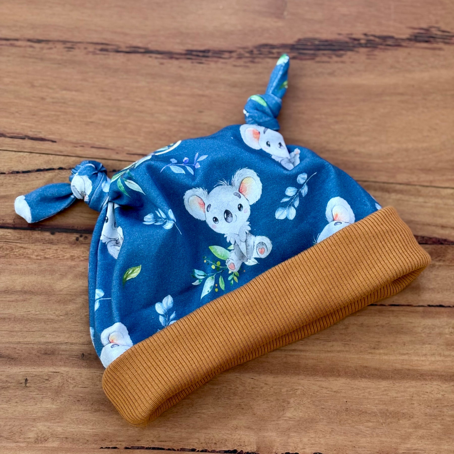Baby Pants and Hat Set - Brown Koalas
