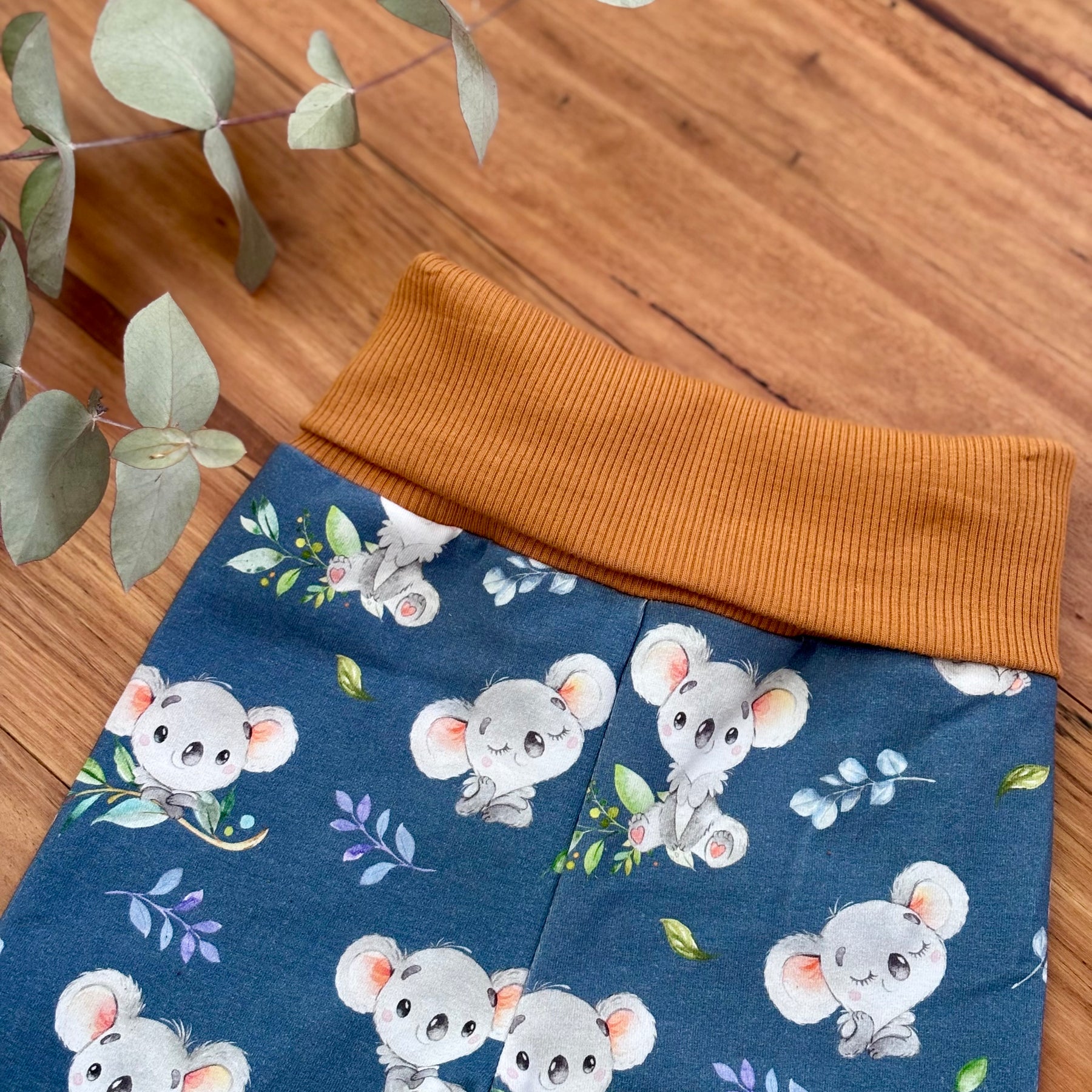 Baby Pants and Hat Set - Brown Koalas