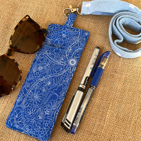 Lanyard and Clip-On Glass & Pen Holder | Hands-Free Convenience