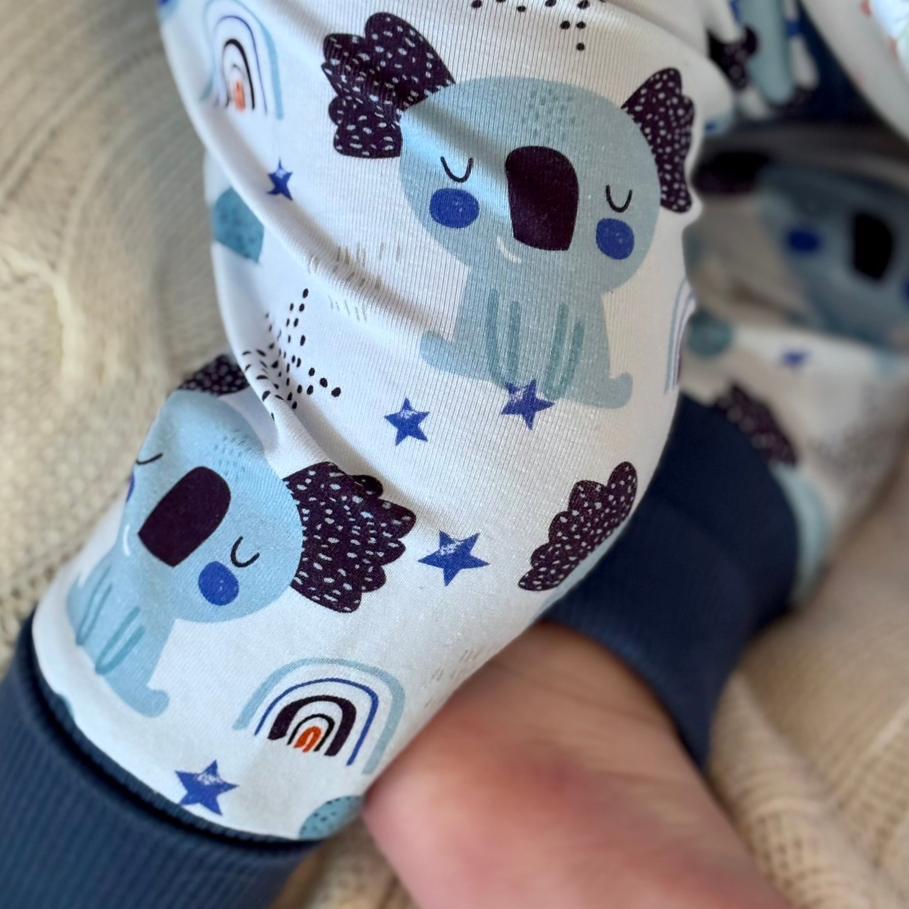Baby Pants and Hat Set | Blue Koalas | Size newborn to 1 | Made to order