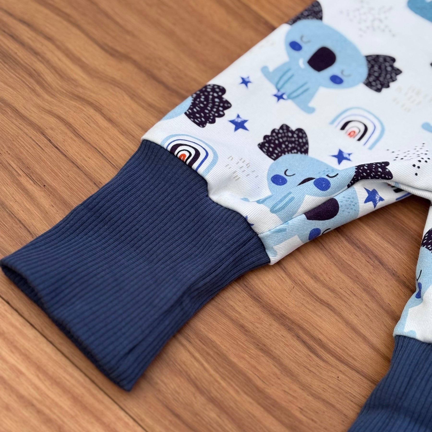 Baby Pants and Hat Set | Blue Koalas | Size newborn to 1 | Made to order