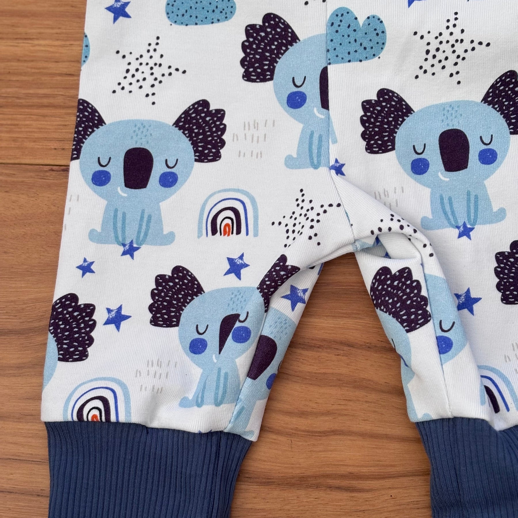 Baby Pants and Hat Set | Blue Koalas | Size newborn to 1 | Made to order