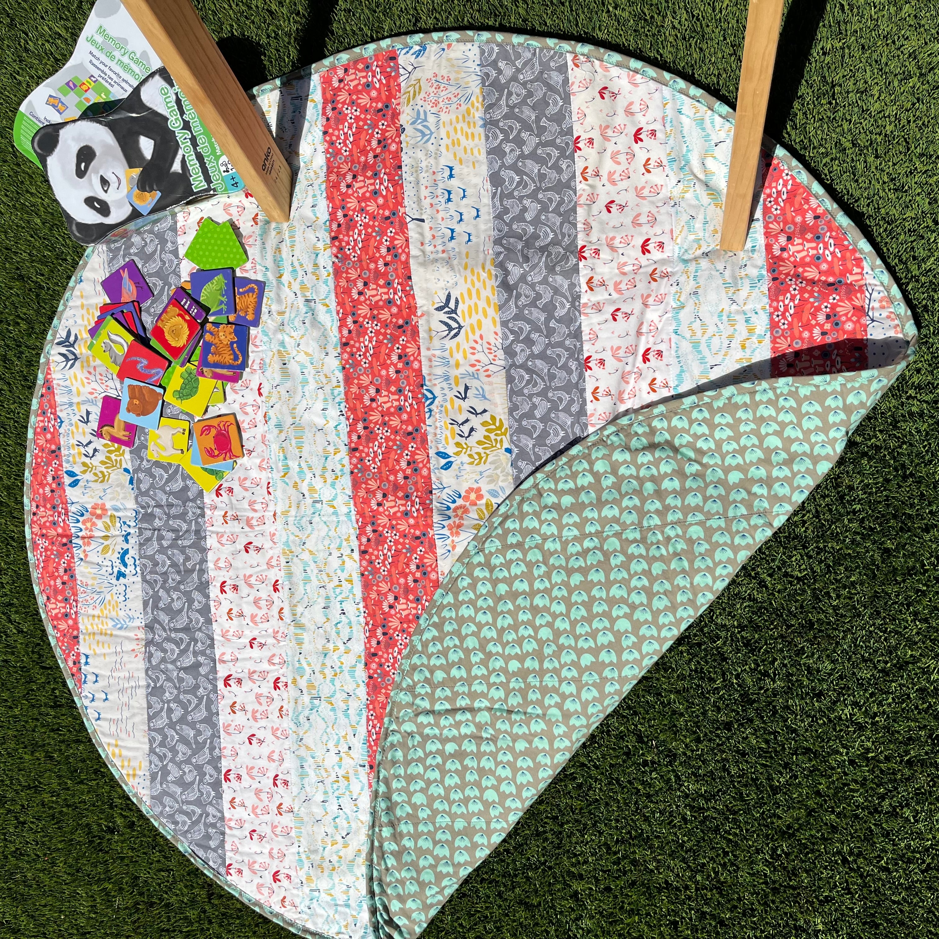 Organic Baby Play Mat | Reversible & Soft Tummy Time Mat Unique