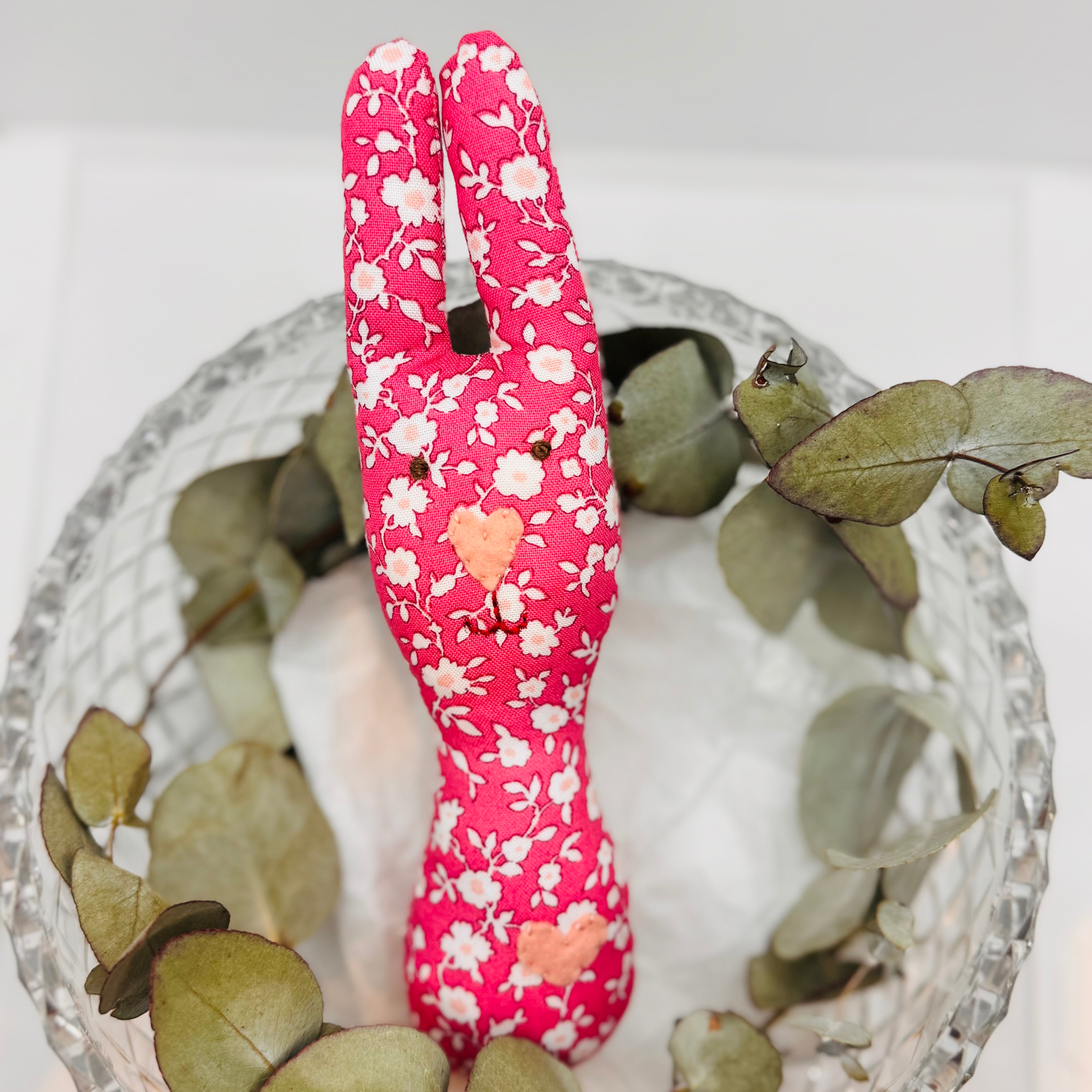 Bunny Rattle - Liberty material and more