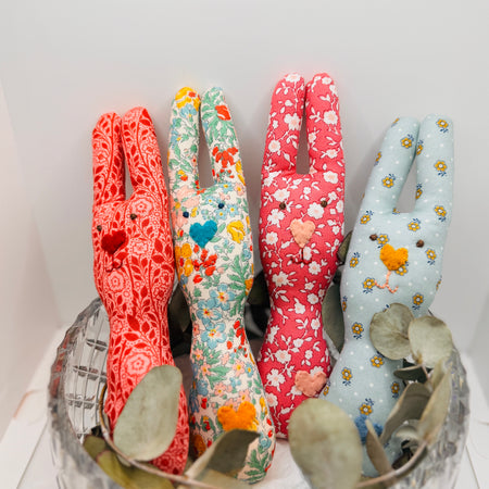 Bunny Rattle - Liberty material and more